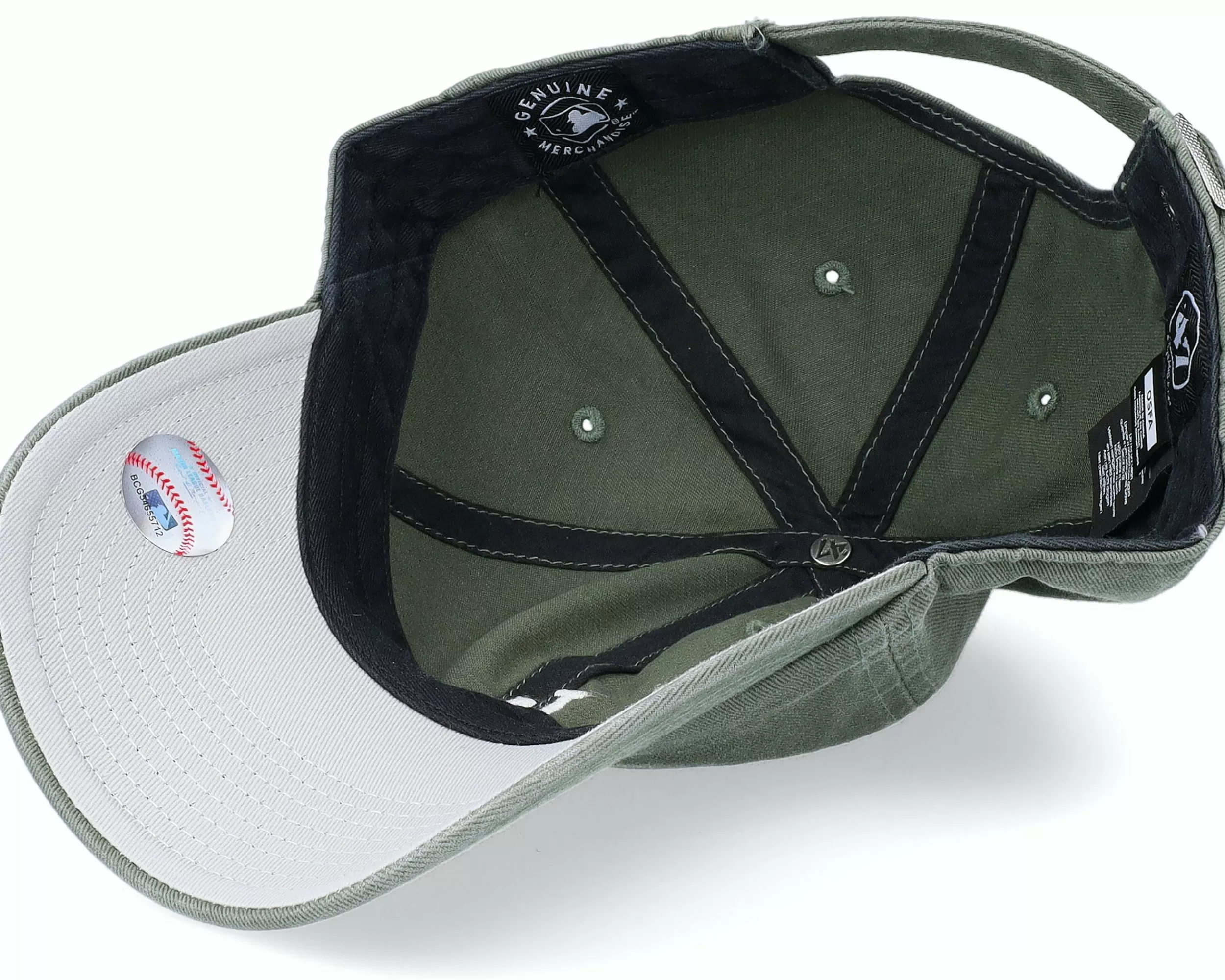 47 Brand Los Angeles Dodgers Mlb Base Runner Clean Up Moss Dad Cap - -Unisex Dad Cap