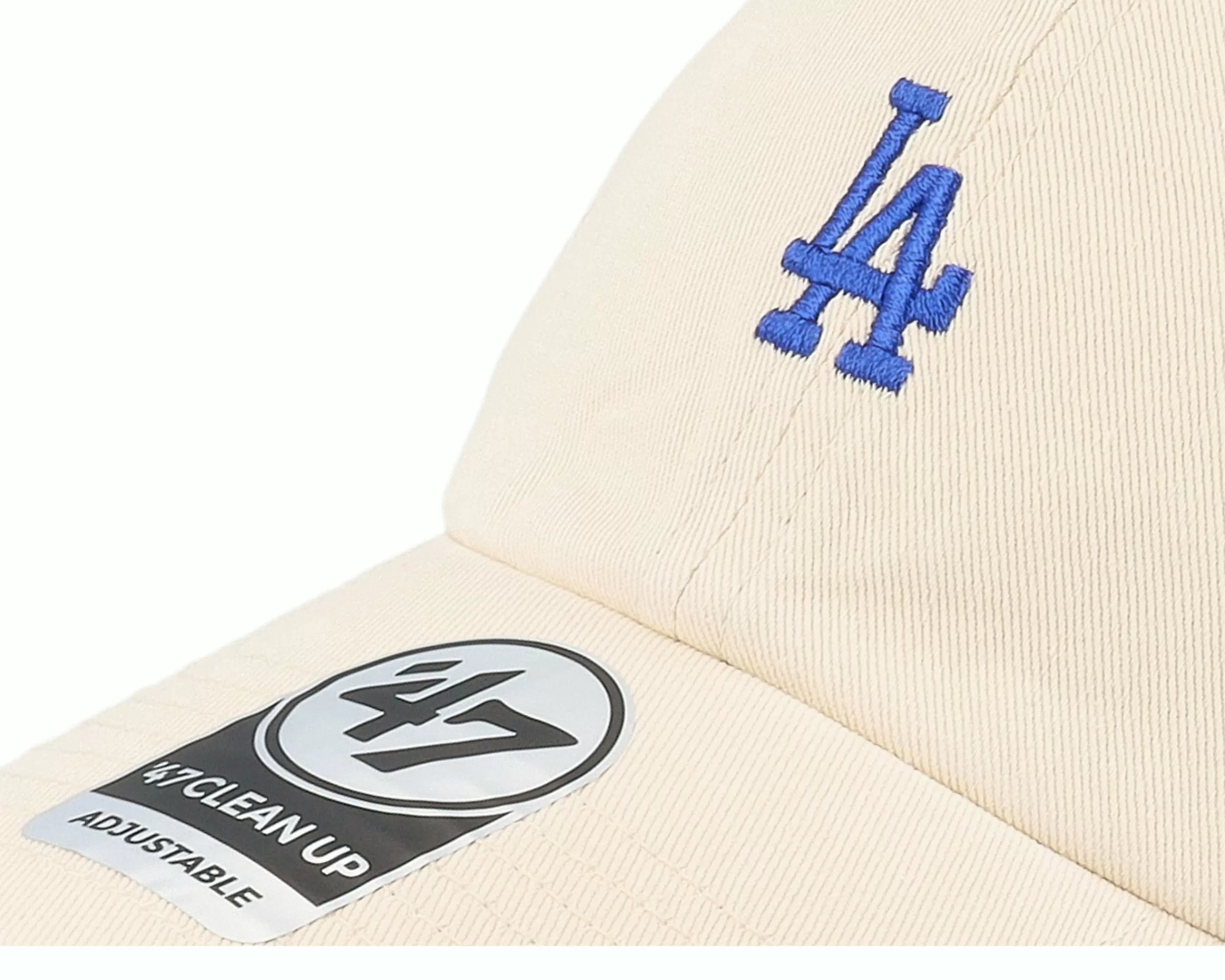47 Brand Los Angeles Dodgers Mlb Base Runner Clean Up Natural Dad Cap - -Unisex Dad Cap