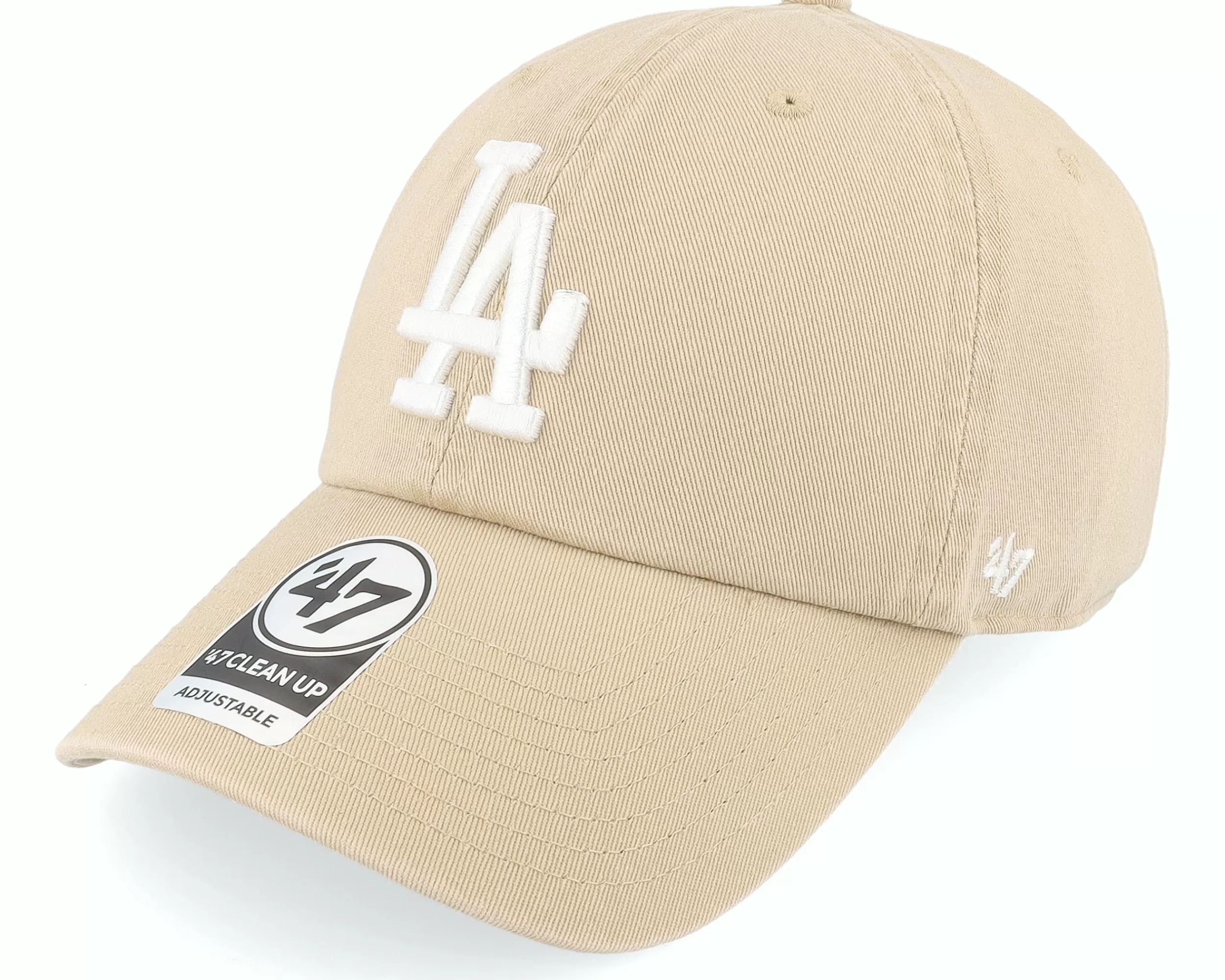 47 Brand Los Angeles Dodgers Mlb Clean Up Khaki Dad Cap - -Unisex Dad Cap