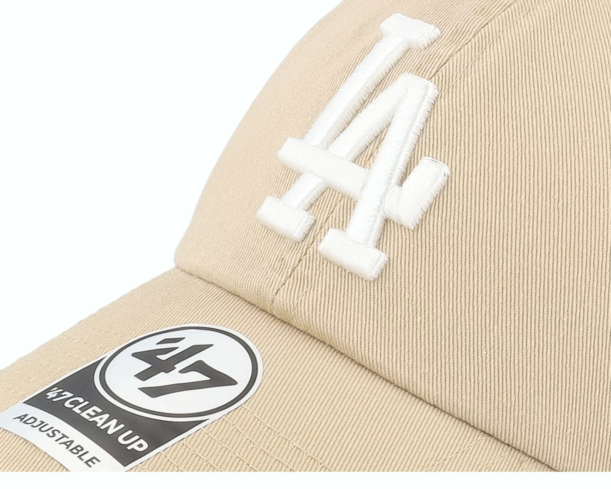 47 Brand Los Angeles Dodgers Mlb Clean Up Khaki Dad Cap - -Unisex Dad Cap