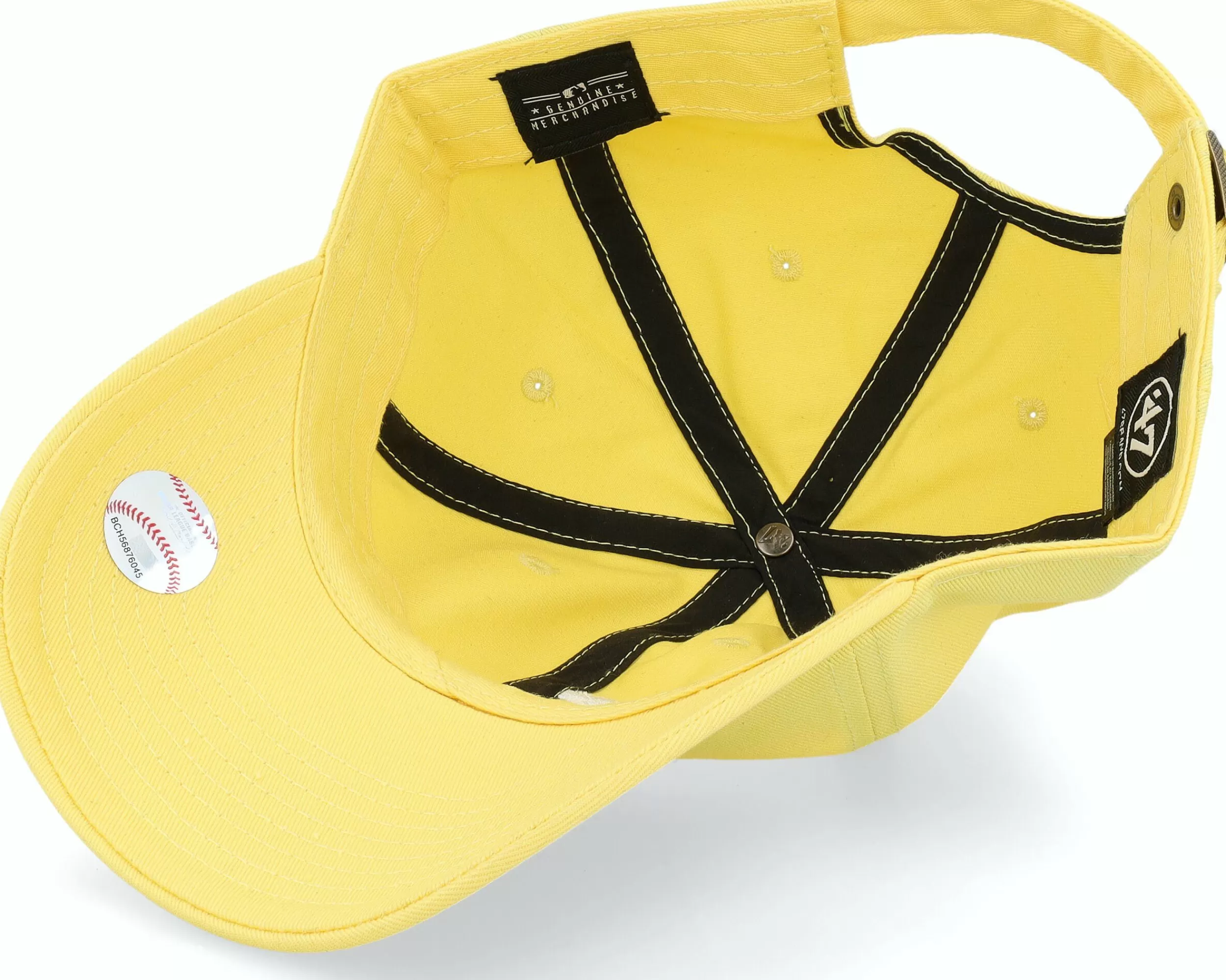47 Brand Los Angeles Dodgers Mlb Clean Up Maize Dad Cap - -Unisex Dad Cap