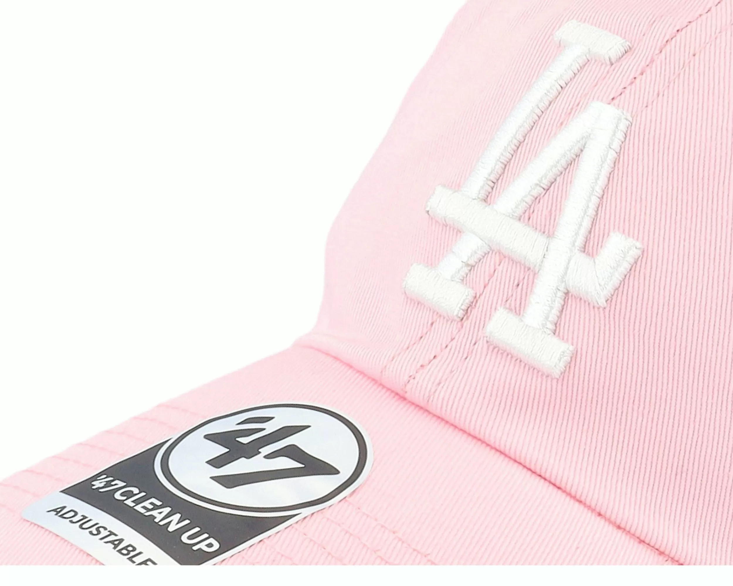 47 Brand Los Angeles Dodgers Mlb Clean Up Petal Pink Dad Cap - -Unisex Dad Cap