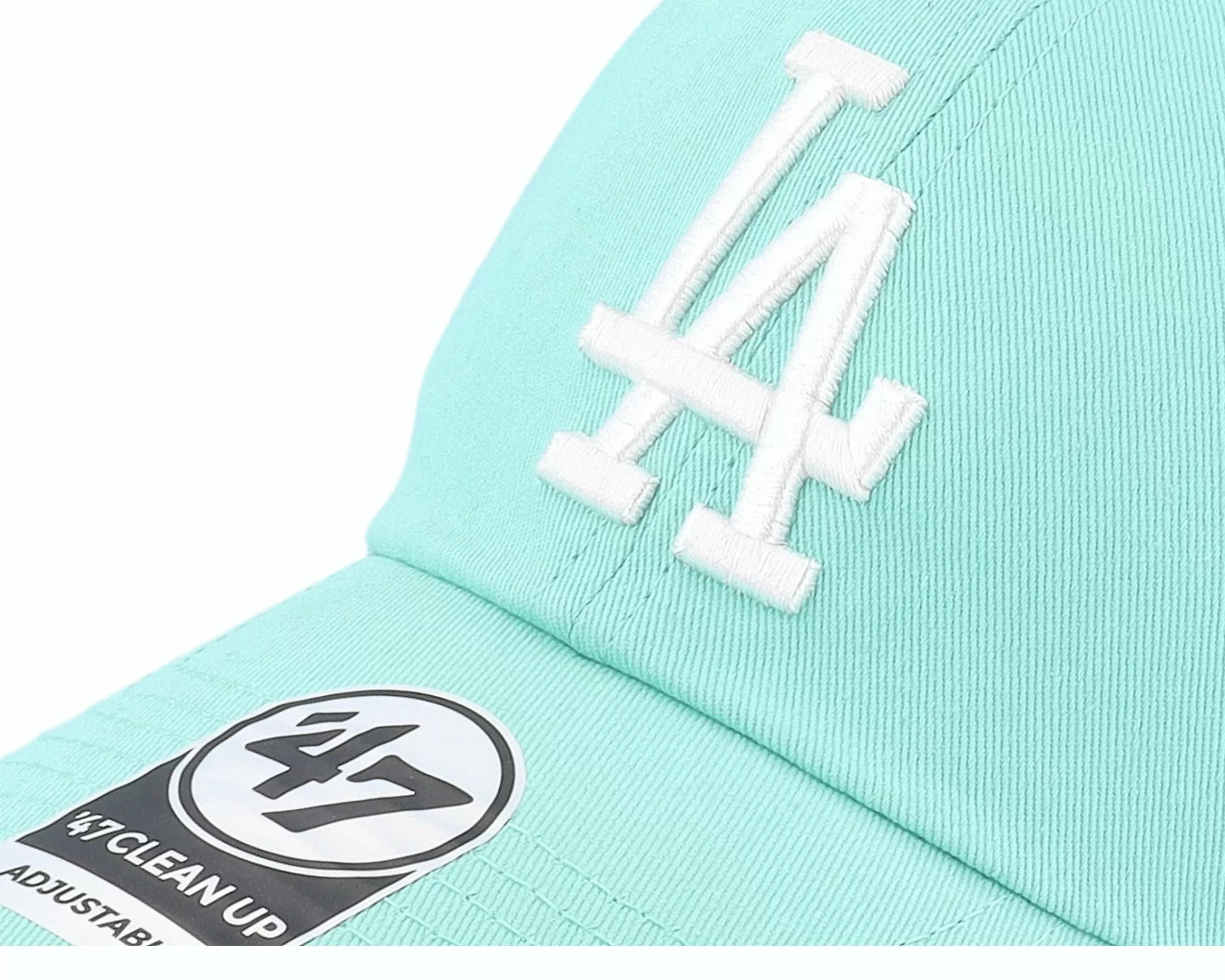 47 Brand Los Angeles Dodgers Mlb Clean Up Tiffany Blue Dad Cap - -Unisex Dad Cap