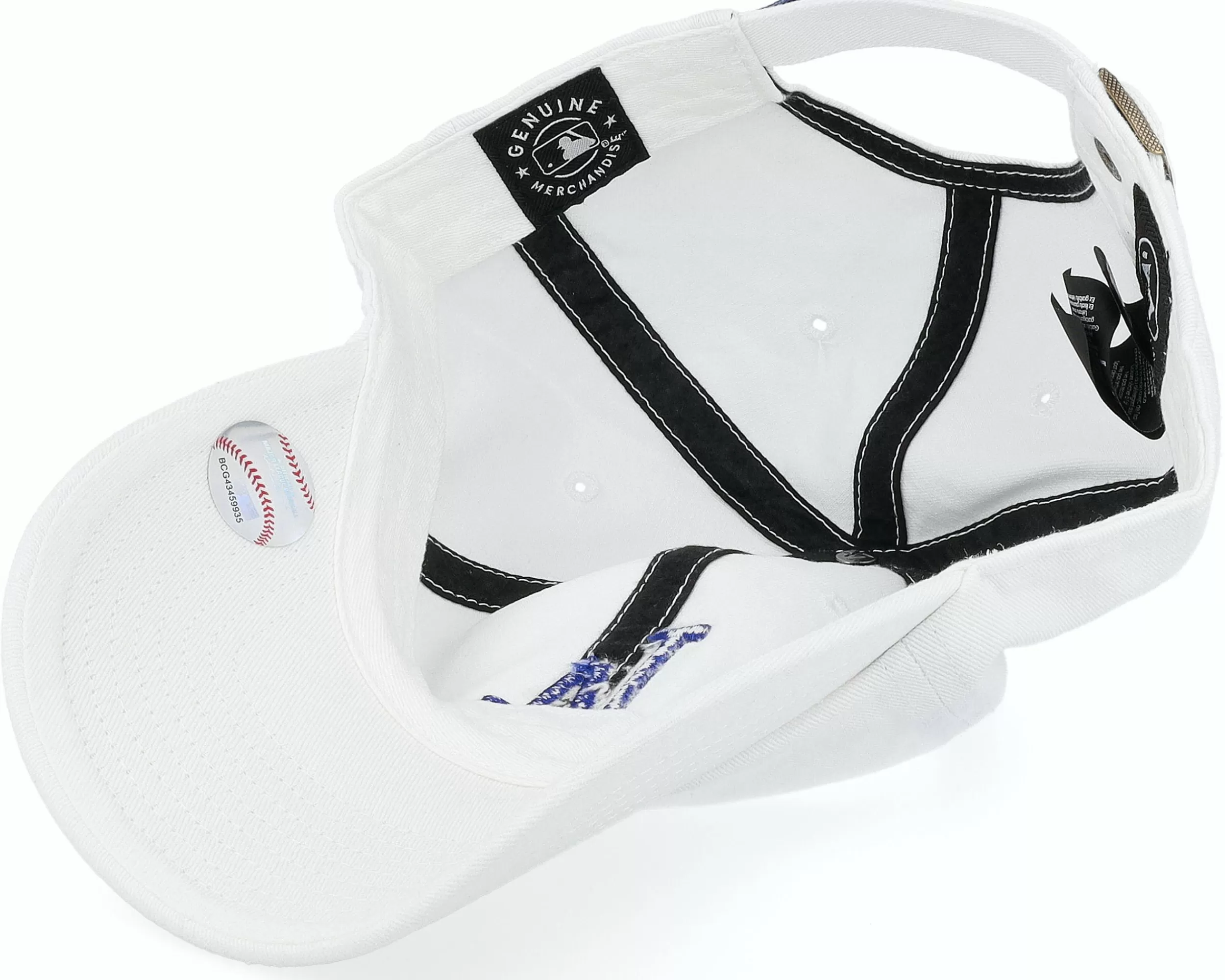 47 Brand Los Angeles Dodgers Mlb Clean Up White Dad Cap - -Unisex Dad Cap
