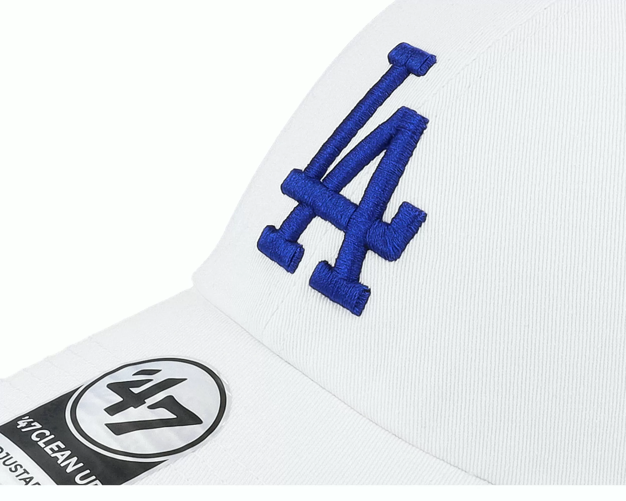 47 Brand Los Angeles Dodgers Mlb Clean Up White Dad Cap - -Unisex Dad Cap