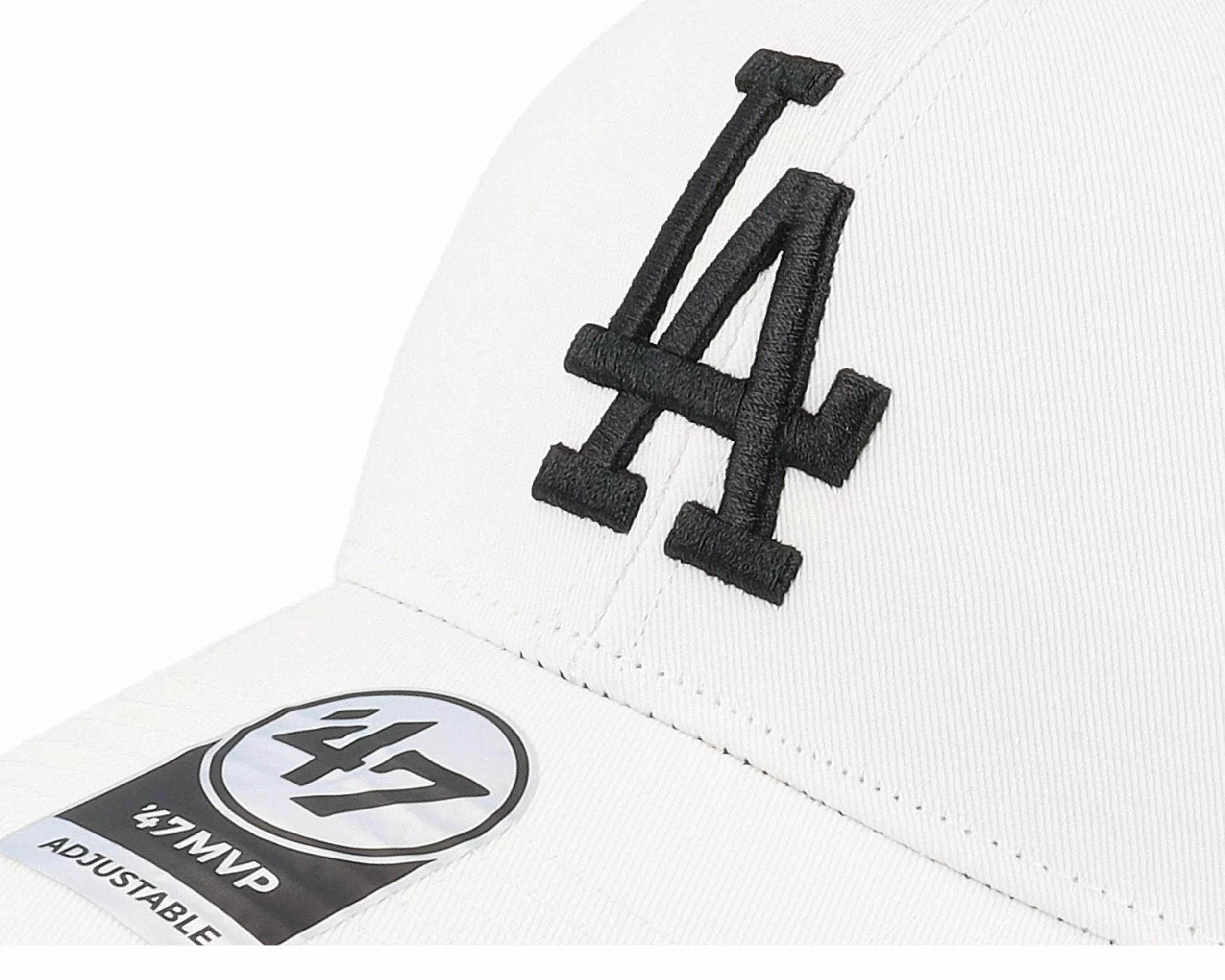 47 Brand Los Angeles Dodgers Mlb Raised Basic Mvp White Adjustable - -Unisex Adjustable