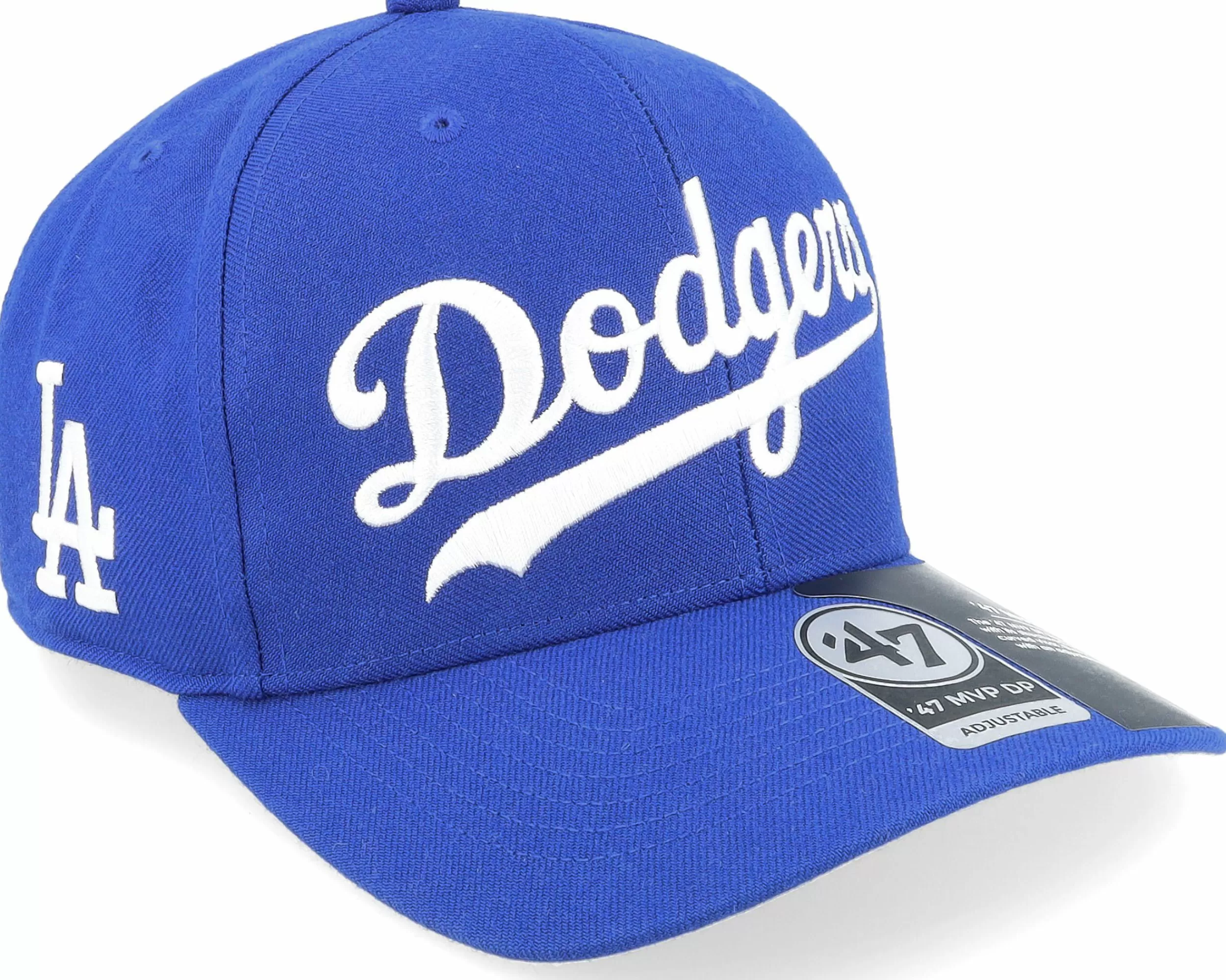 47 Brand Los Angeles Dodgers Mlb Replica Script Mvp Deep Royal/White Adjustable - -Unisex Adjustable