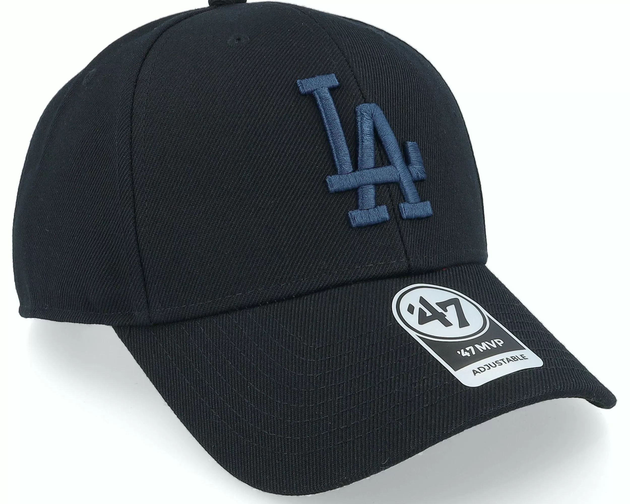 47 Brand Los Angeles Dodgers Mvp Black Adjustable - -Unisex Adjustable