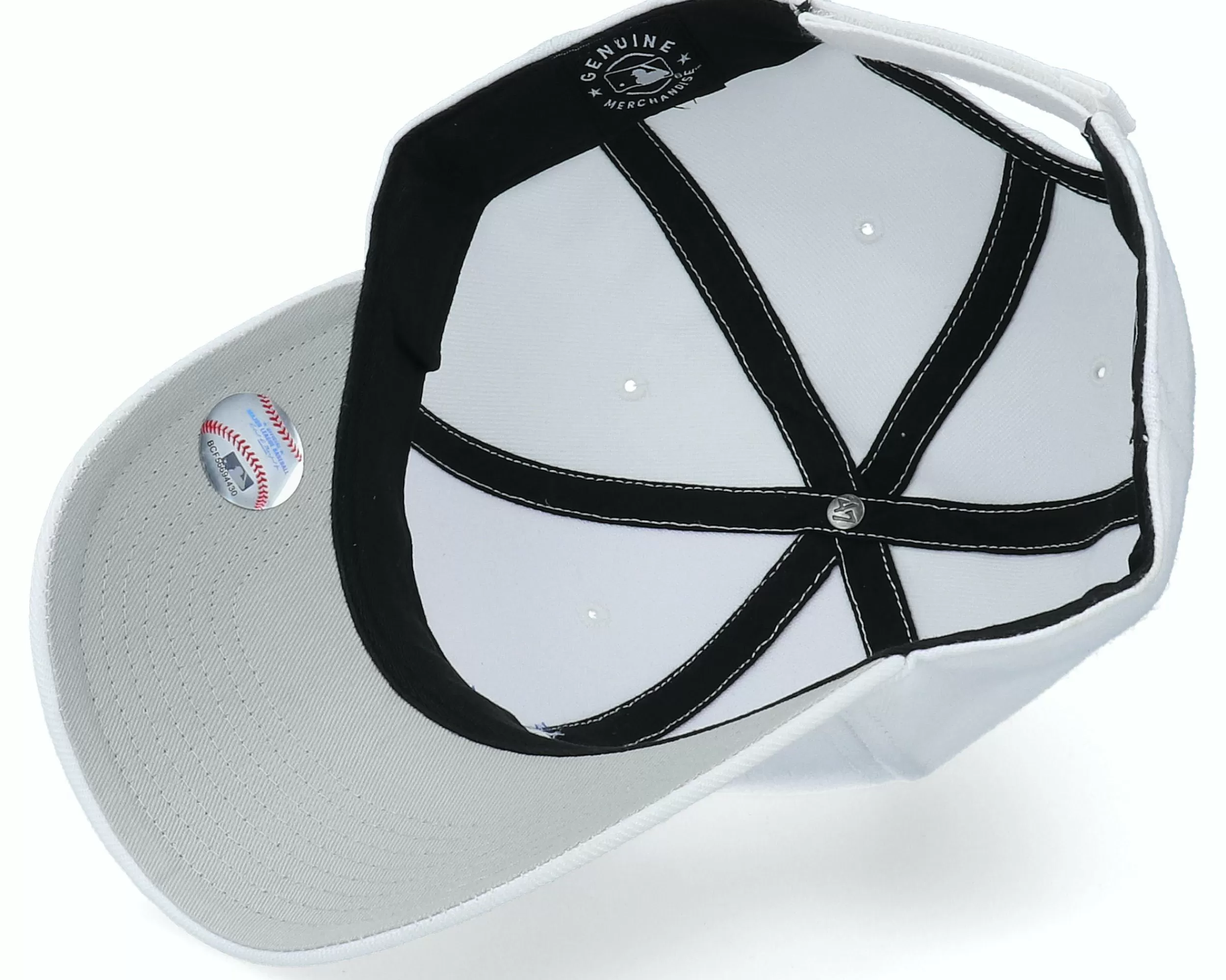 47 Brand Los Angeles Dodgers Mvp White Adjustable - -Unisex Adjustable