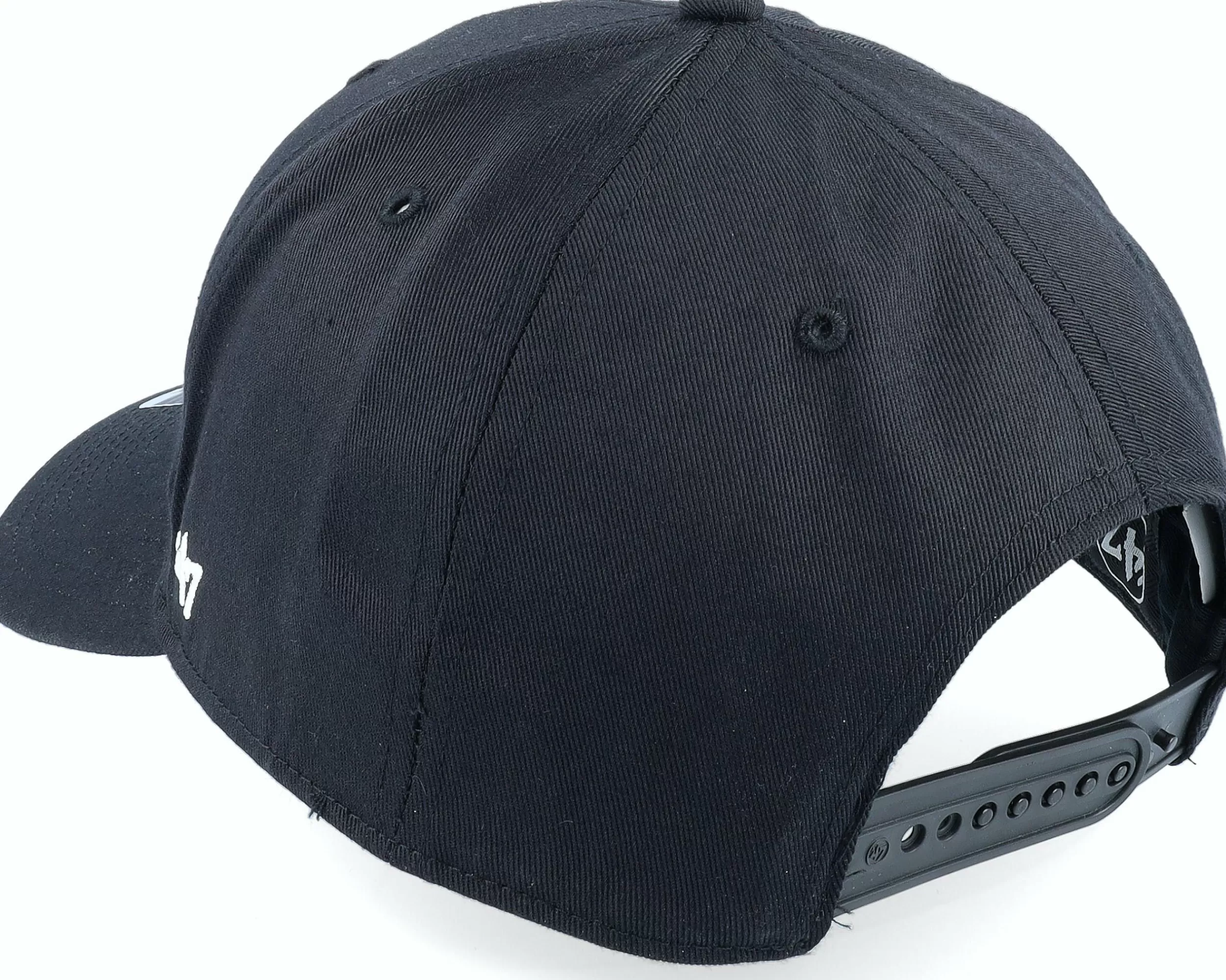 47 Brand Los Angeles Dodgers Raised Basic Mvp Black/White Adjustable - -Unisex Adjustable