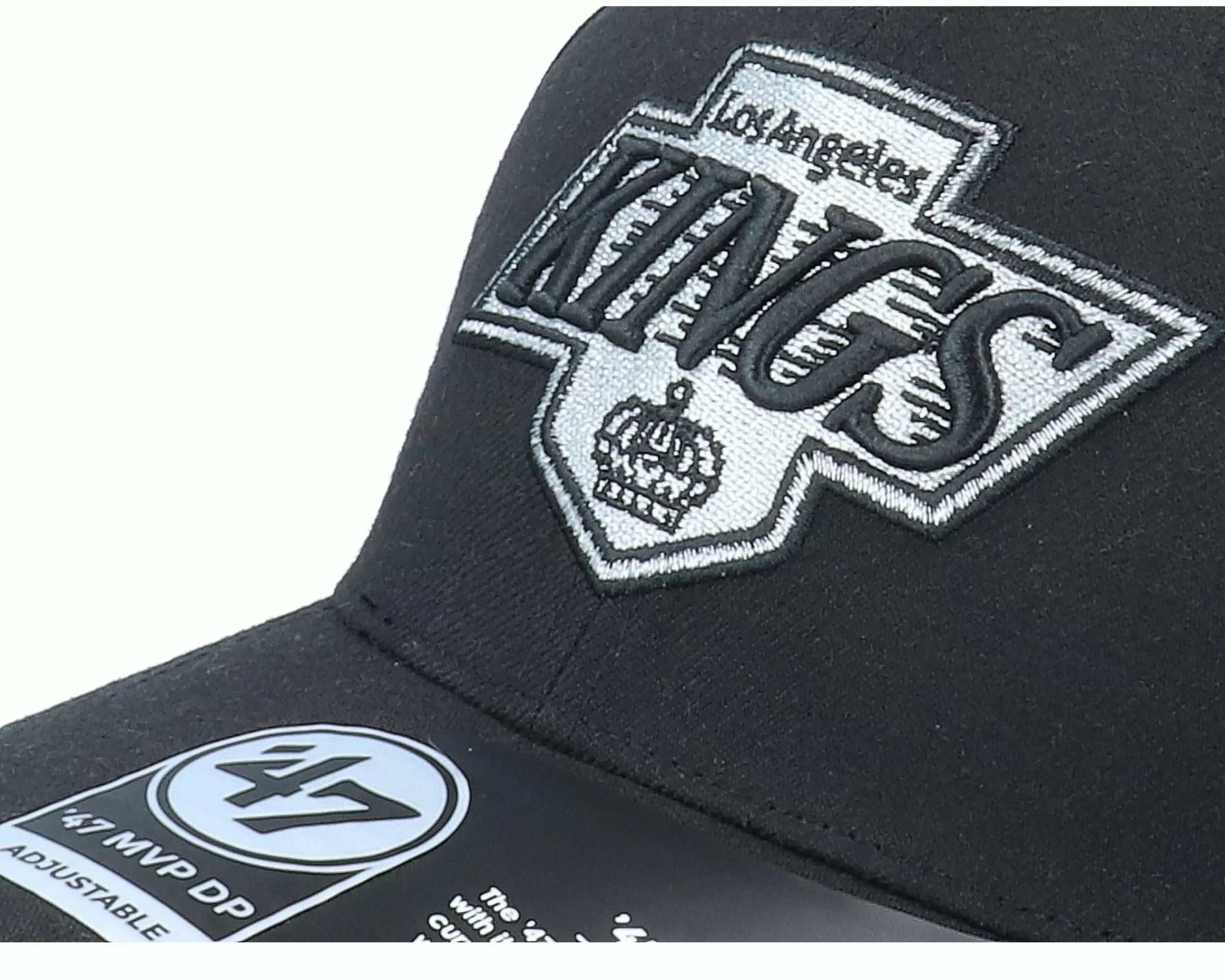 47 Brand Los Angeles Kings Cold Zone Mvp Deep Profile Black Adjustable - -Unisex Adjustable