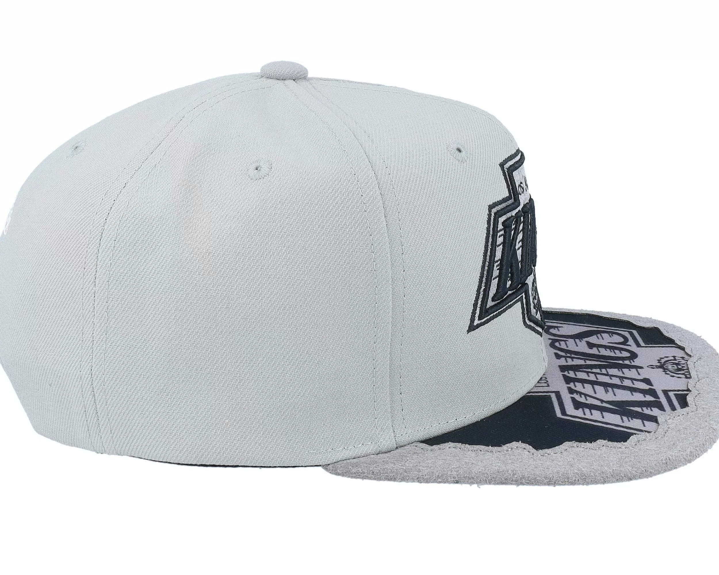Mitchell & Ness Los Angeles Kings Munch Time Vintage Grey Snapback - -Unisex Snapback