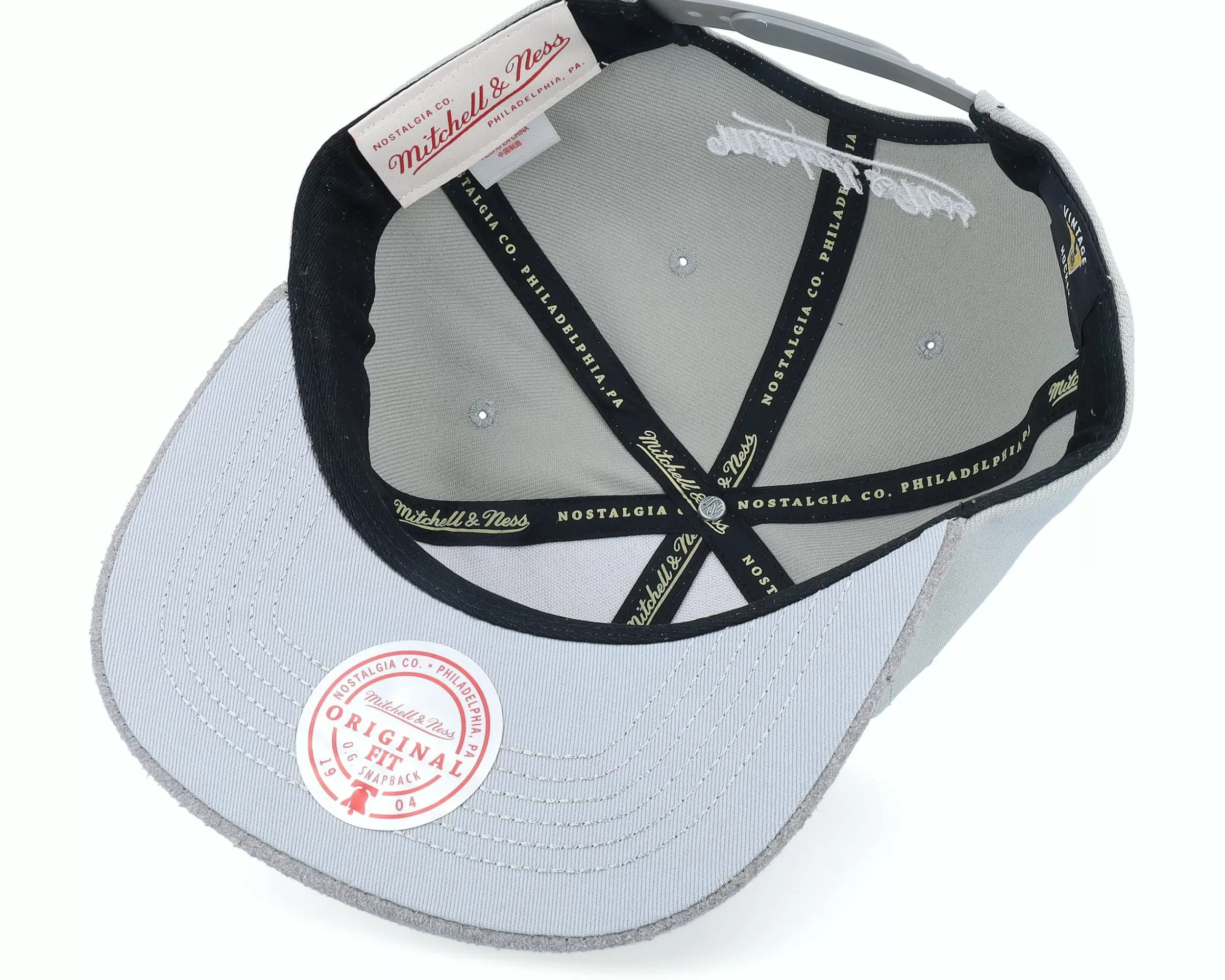 Mitchell & Ness Los Angeles Kings Munch Time Vintage Grey Snapback - -Unisex Snapback