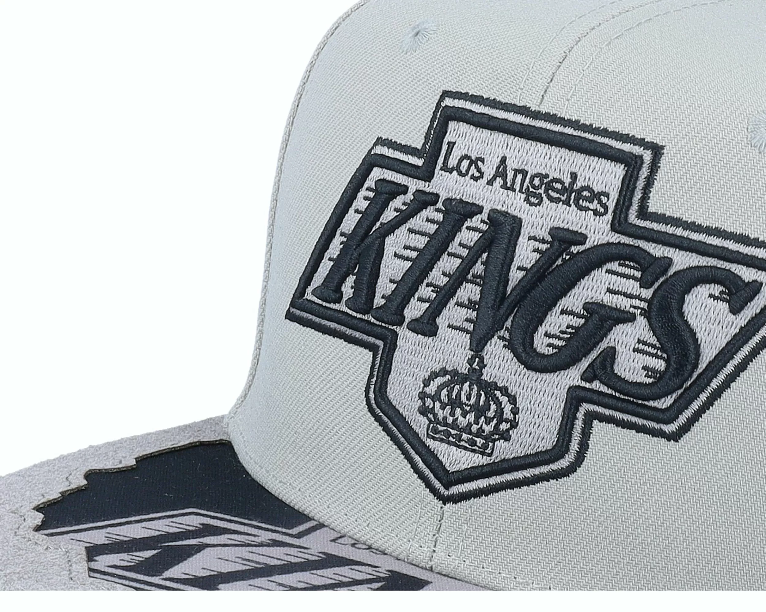 Mitchell & Ness Los Angeles Kings Munch Time Vintage Grey Snapback - -Unisex Snapback
