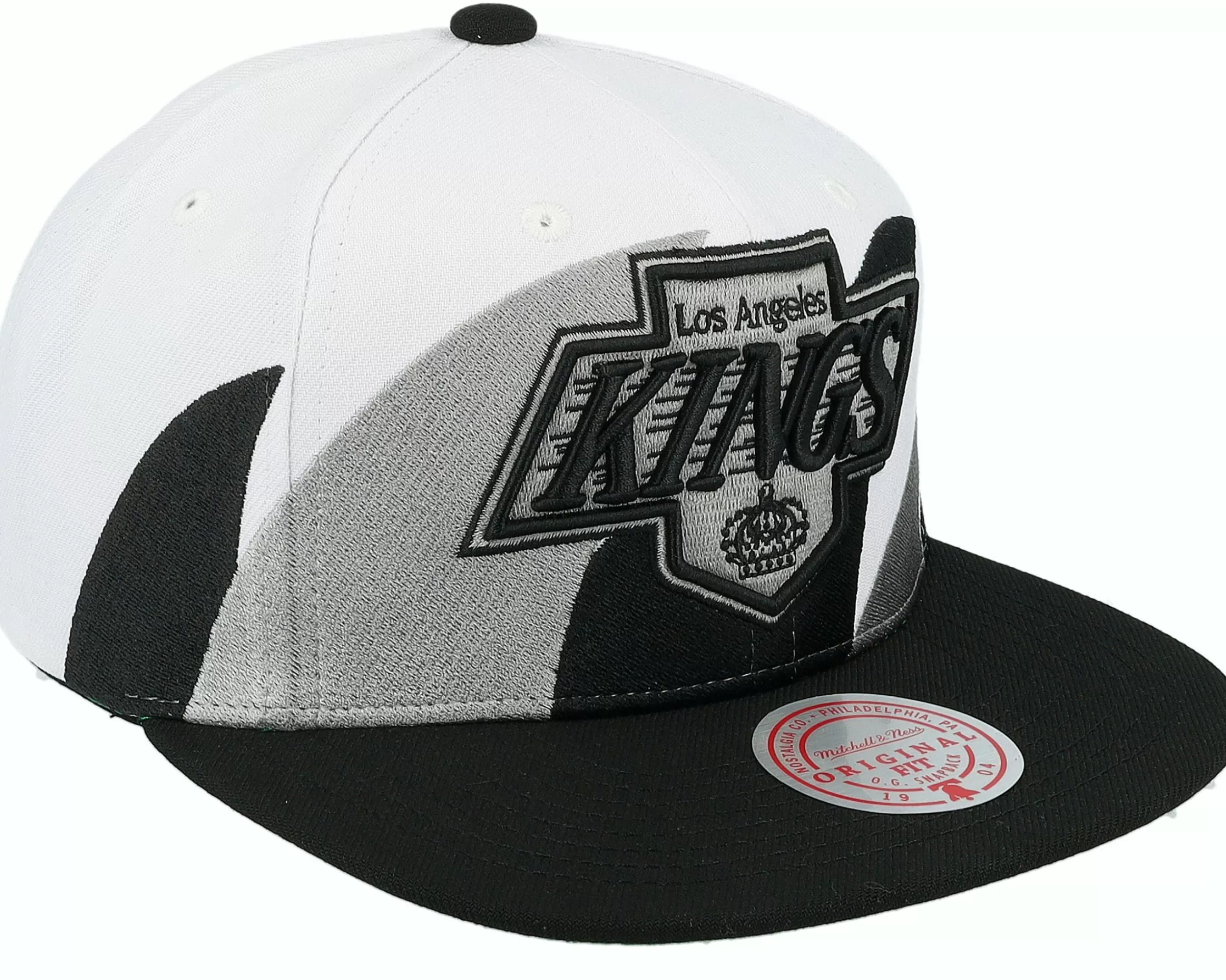 Mitchell & Ness Los Angeles Kings Vintage Sharktooth White/Black Snapback - -Unisex Snapback
