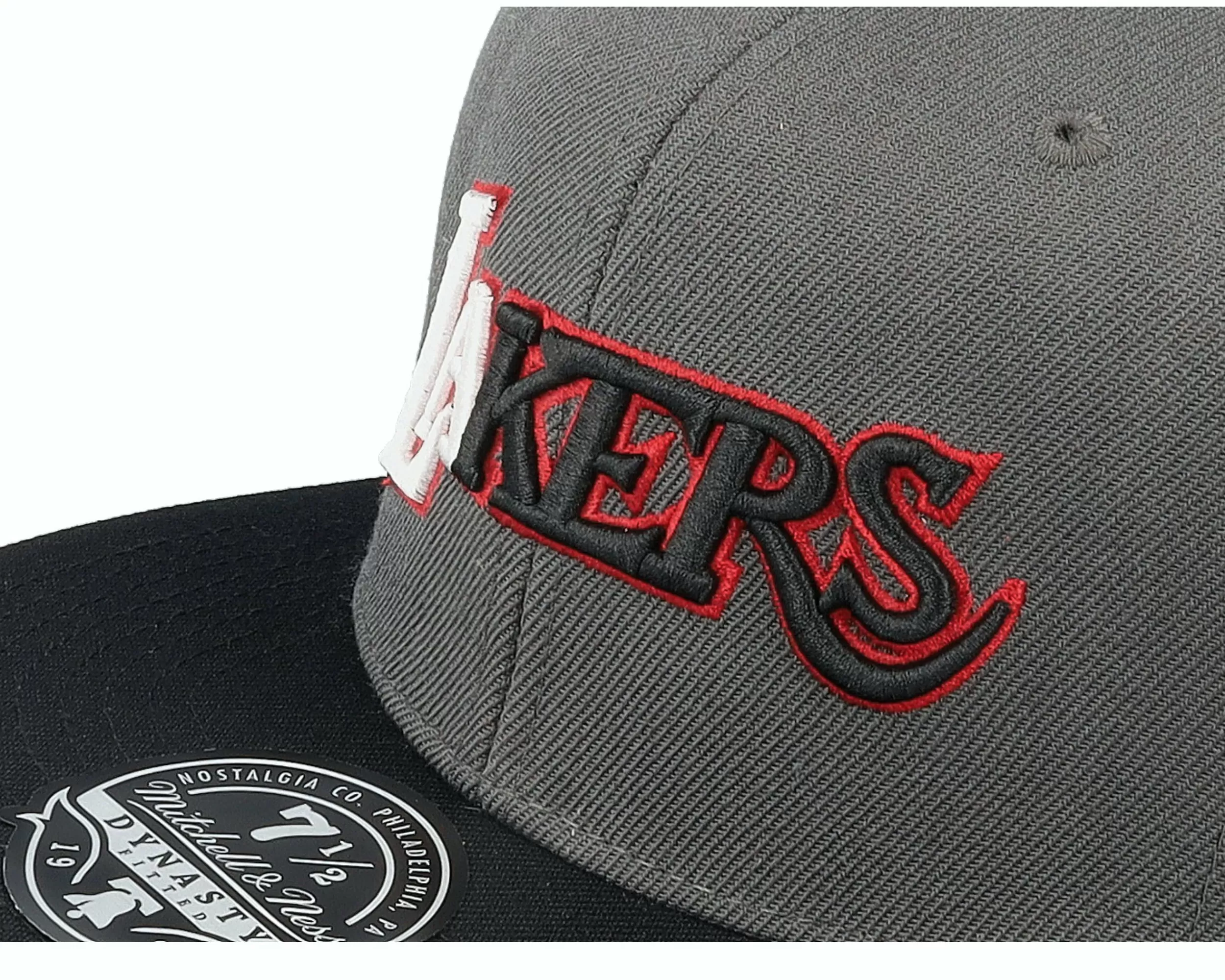 Mitchell & Ness Los Angeles Lakers Born And Bred Grey/Black Fitted - -Unisex Fitted
