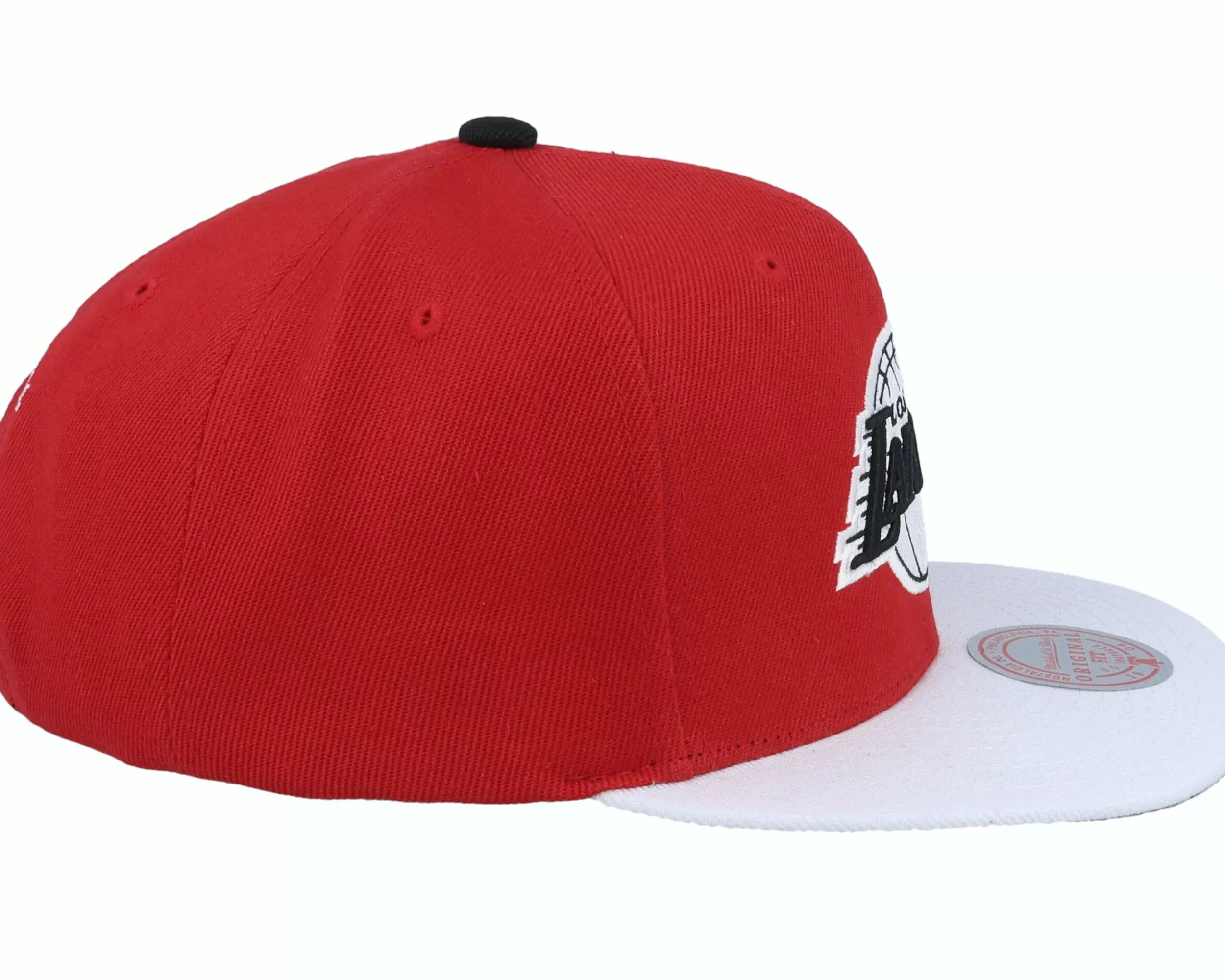 Mitchell & Ness Los Angeles Lakers Cardinal Red 2 Tone Scarlet/White Snapback - -Unisex Snapback
