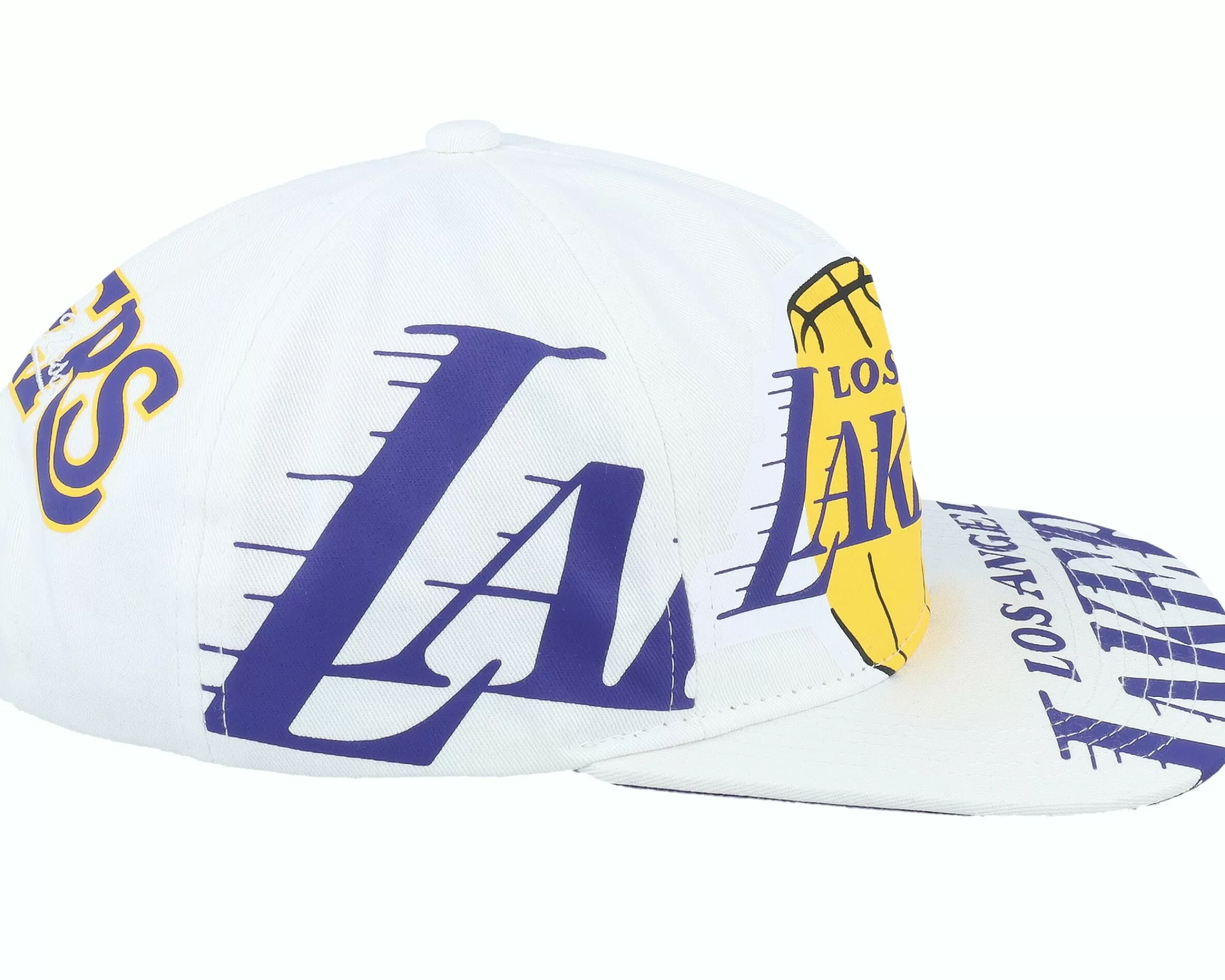 Mitchell & Ness Los Angeles Lakers In Your Face Deadstock Hwc White Snapback - -Unisex Snapback