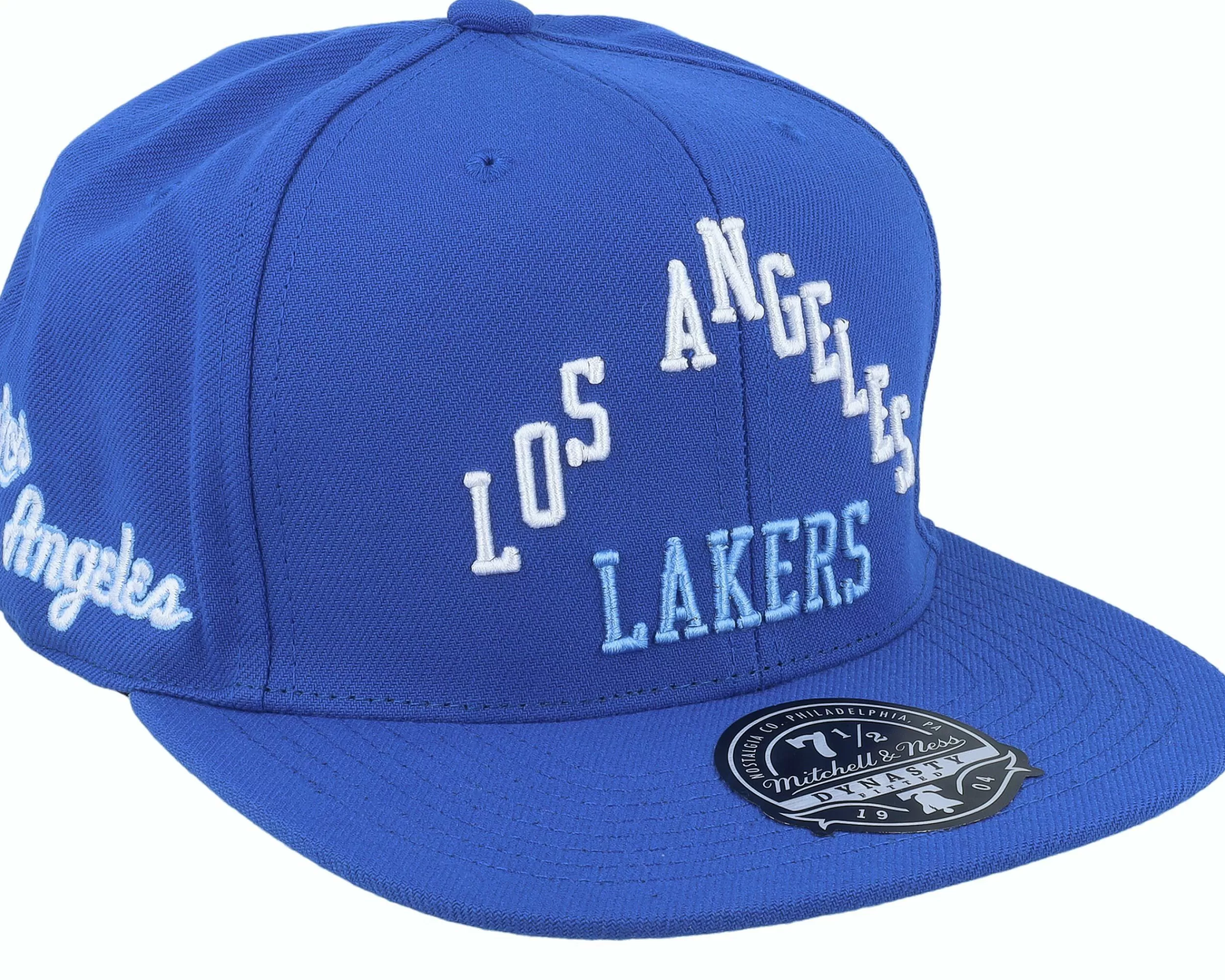 Mitchell & Ness Los Angeles Lakers Logo History Fitted Hwc Blue Fitted - -Unisex Fitted