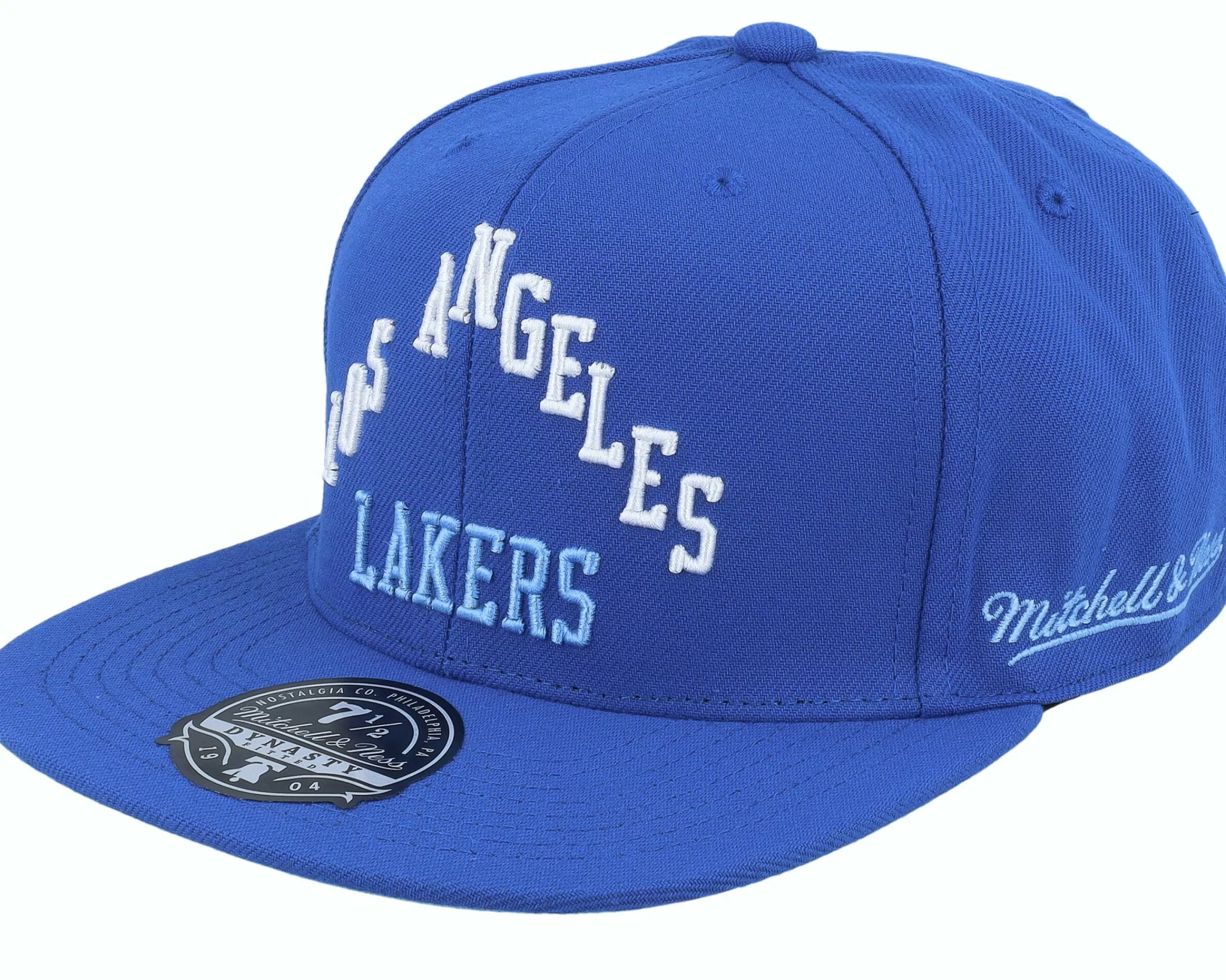 Mitchell & Ness Los Angeles Lakers Logo History Fitted Hwc Blue Fitted - -Unisex Fitted