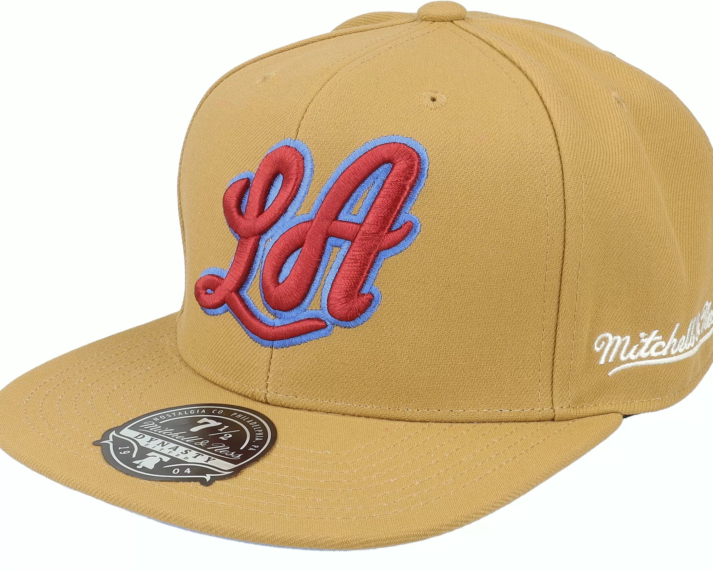 Mitchell & Ness Los Angeles Lakers Sand And Sky Tan Fitted - -Unisex Fitted