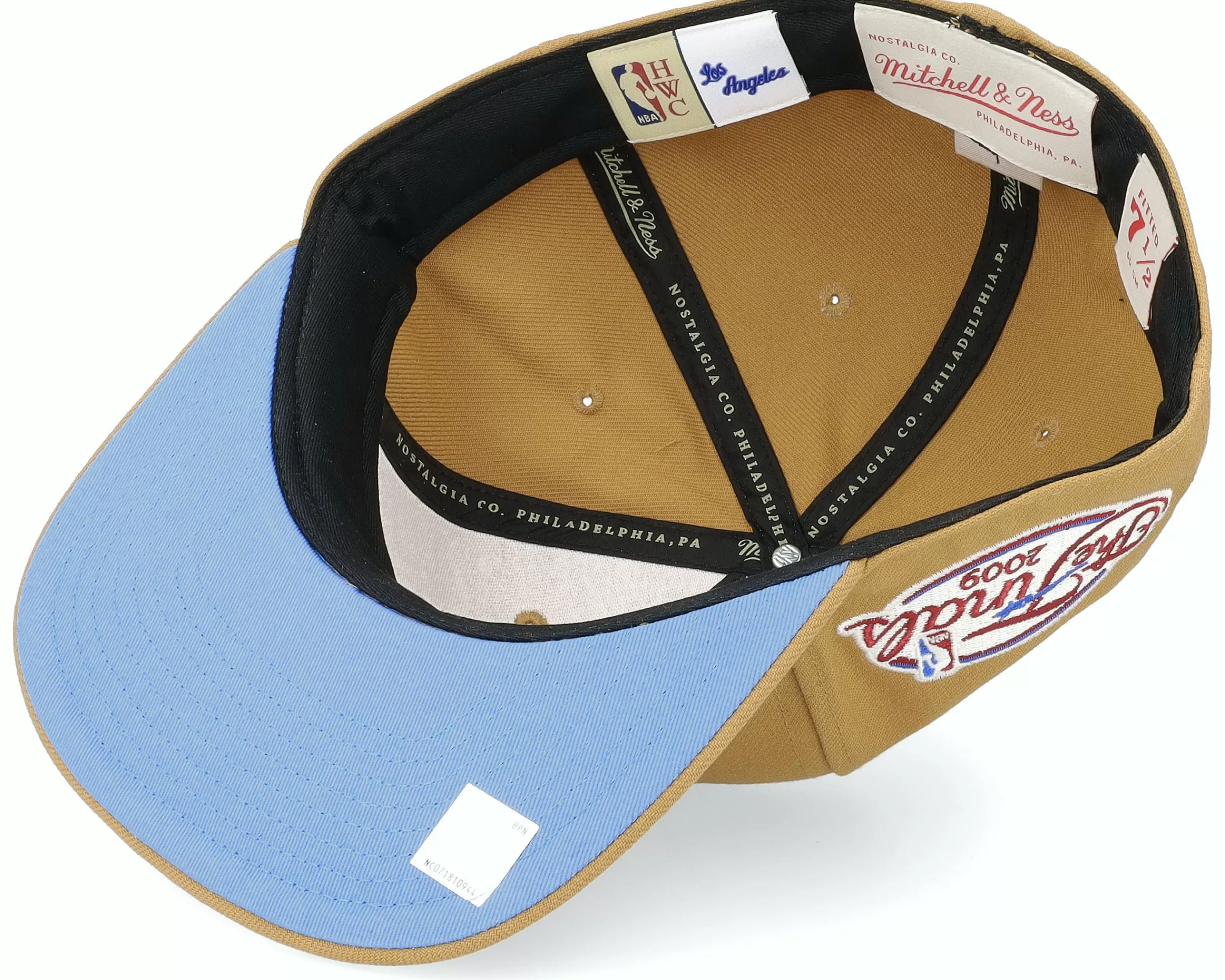 Mitchell & Ness Los Angeles Lakers Sand And Sky Tan Fitted - -Unisex Fitted
