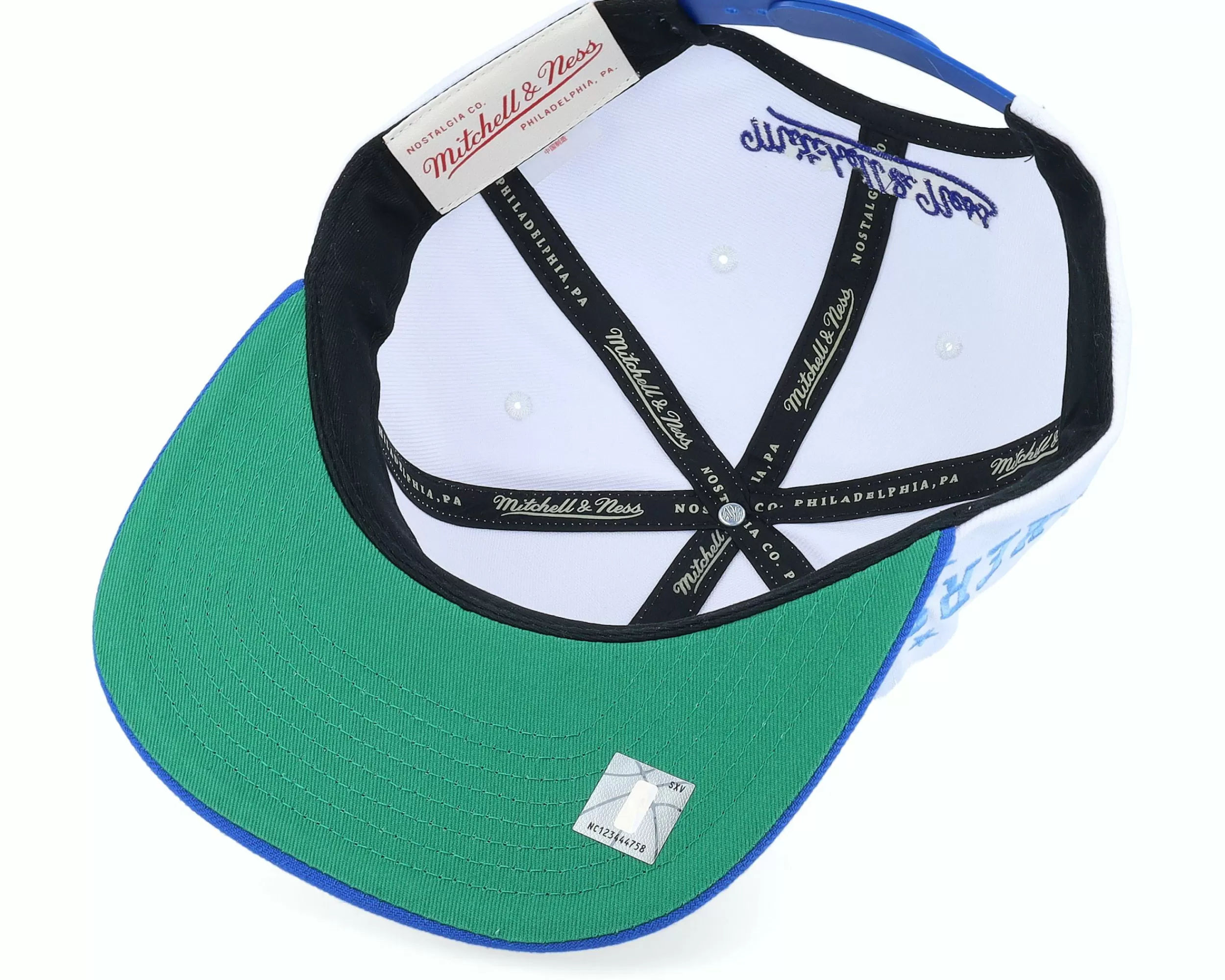Mitchell & Ness Los Angeles Lakers Side Core 2.0 Hwc White/Royal Snapback - -Unisex Snapback