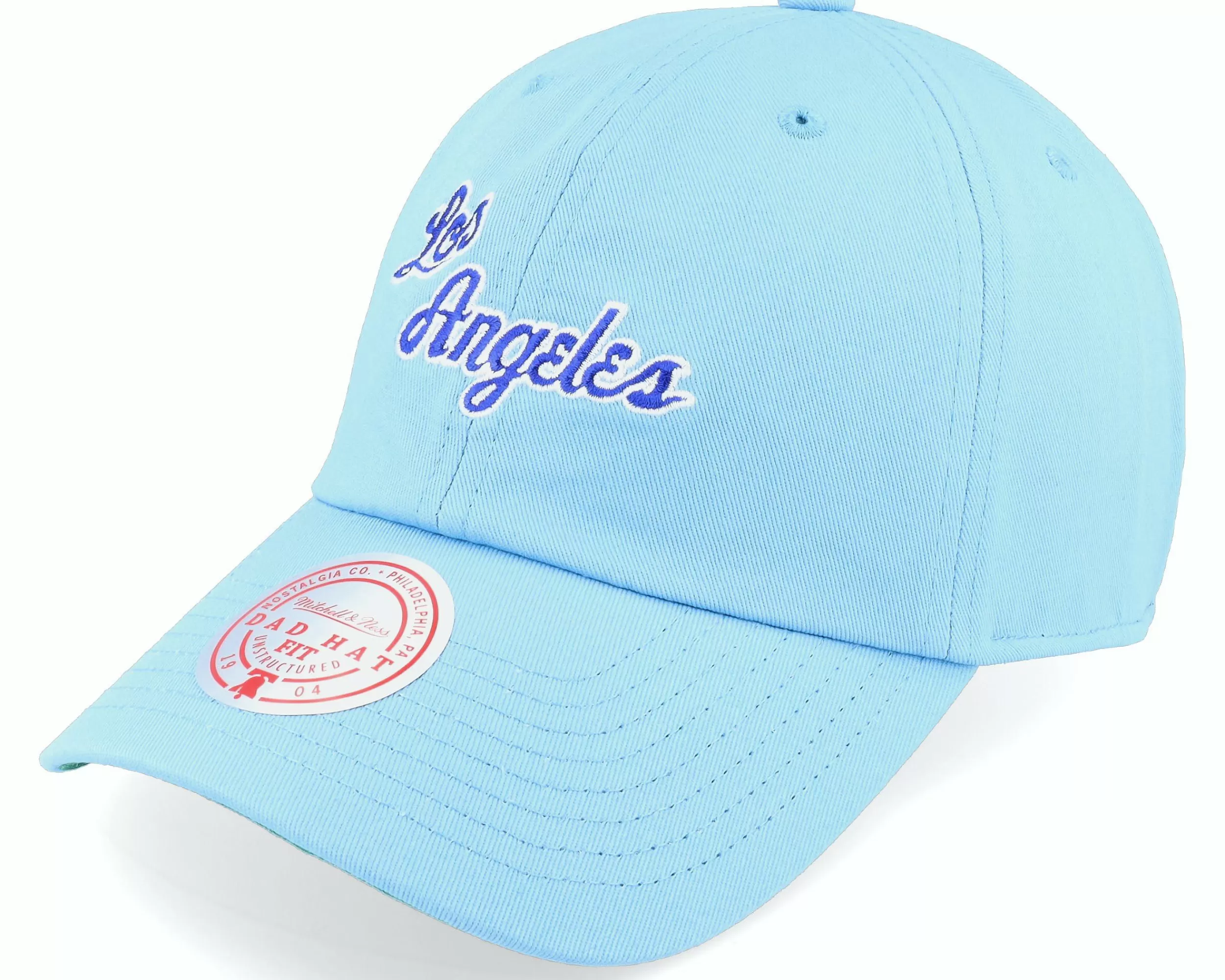 Mitchell & Ness Los Angeles Lakers Team Ground 2.0 Blue Dad Cap - -Unisex Dad Cap
