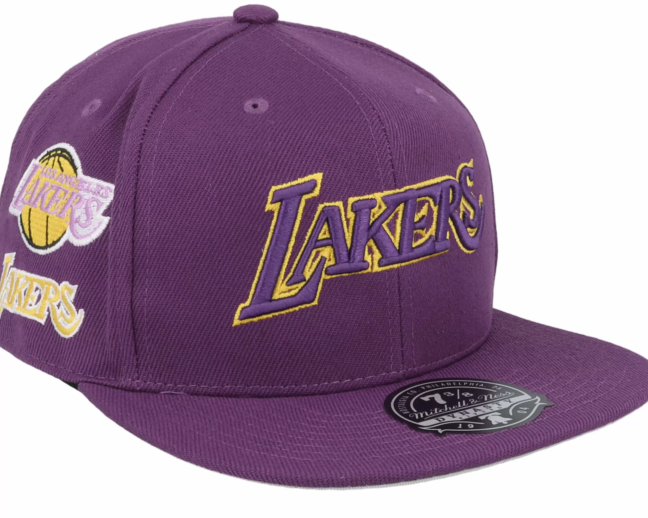Mitchell & Ness Los Angeles Lakers Team Origins Purple Fitted - -Unisex Fitted