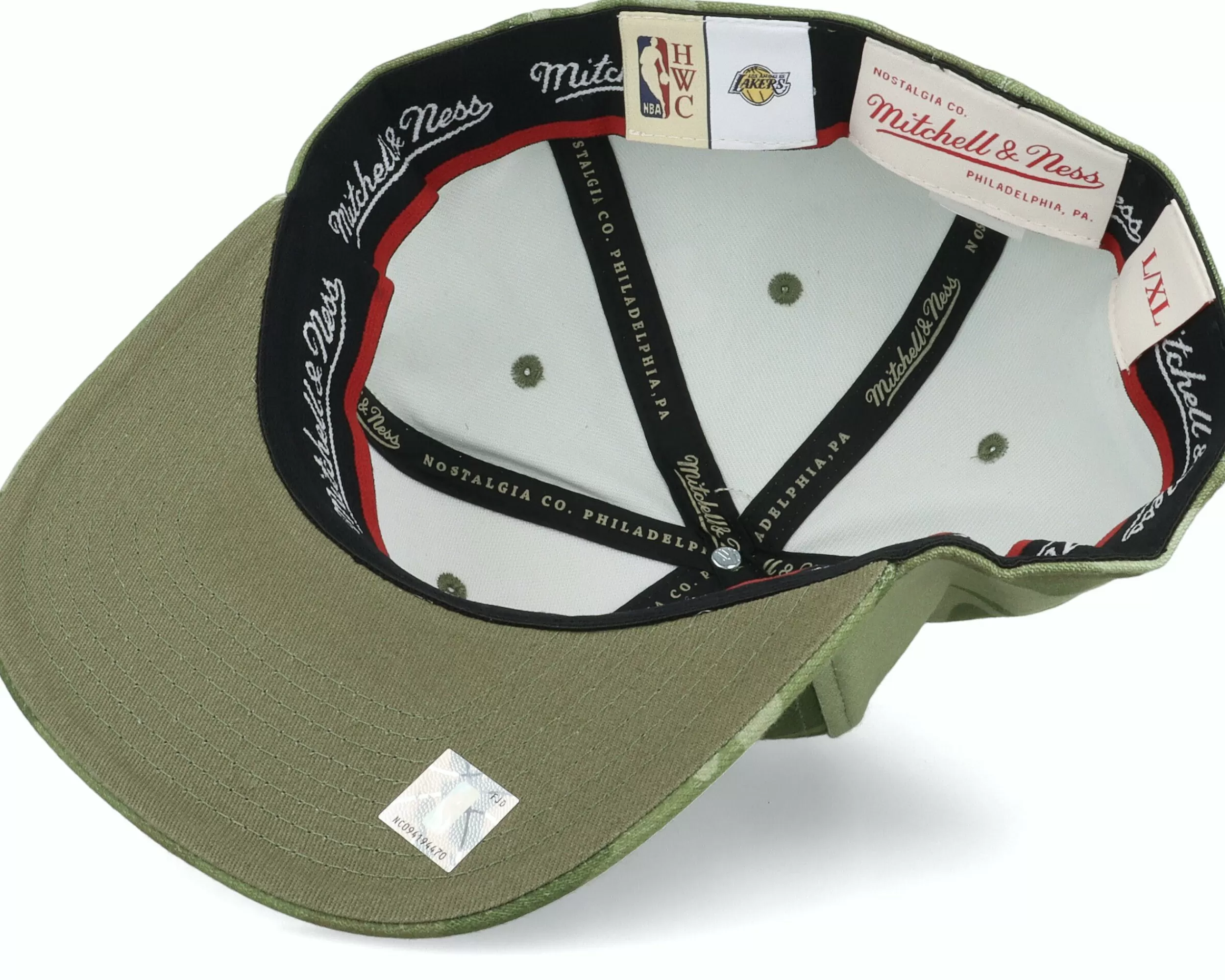 Mitchell & Ness Los Angeles Lakers Tonal Camo Stretch Green Camo Fitted - -Unisex Fitted