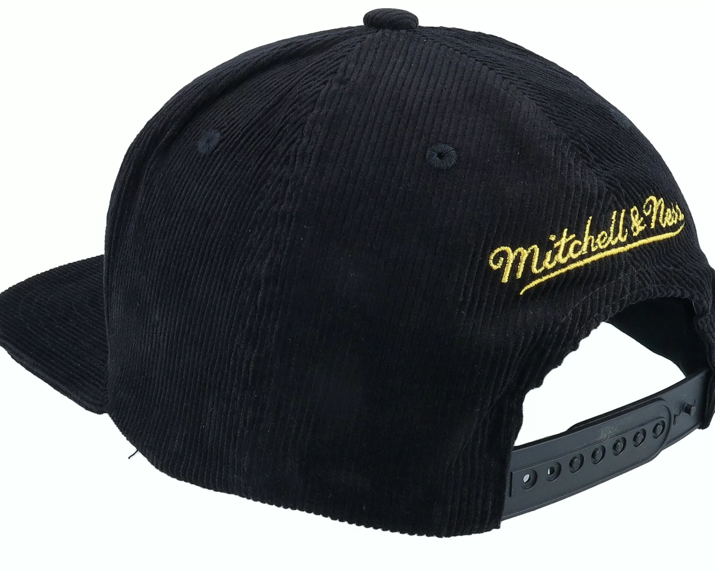 Mitchell & Ness Louisiana State Tigers Cord Script Black Snapback - -Unisex Snapback