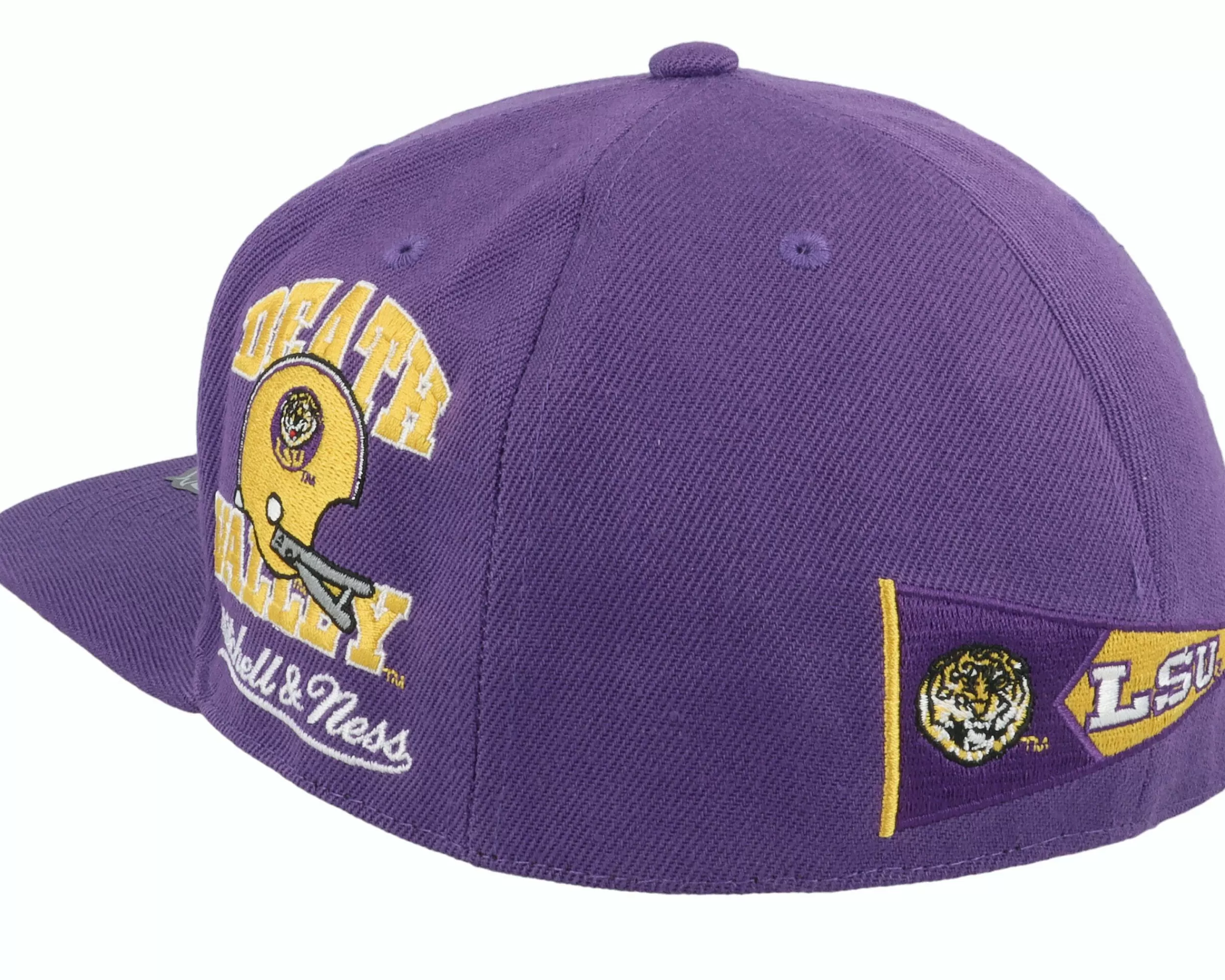 Mitchell & Ness Louisiana State Tigers Team Origins Purple Fitted - -Unisex Fitted