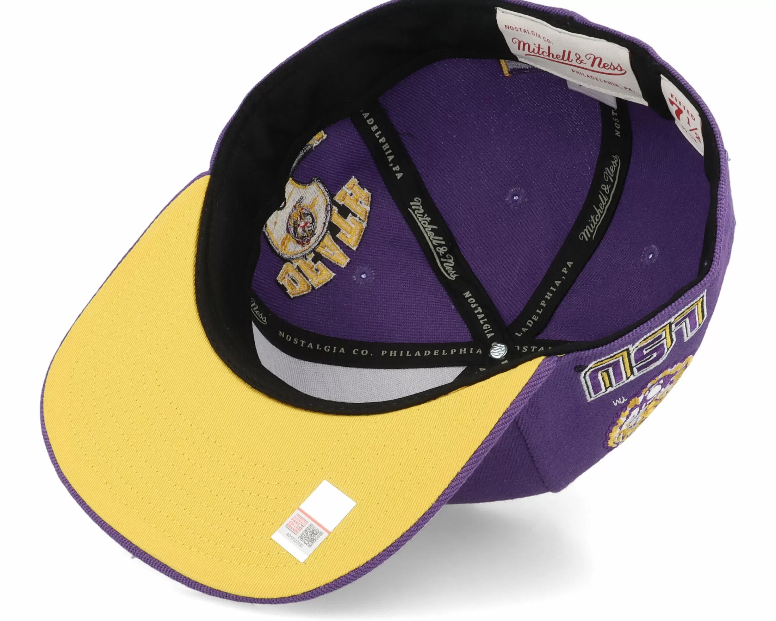 Mitchell & Ness Louisiana State Tigers Team Origins Purple Fitted - -Unisex Fitted