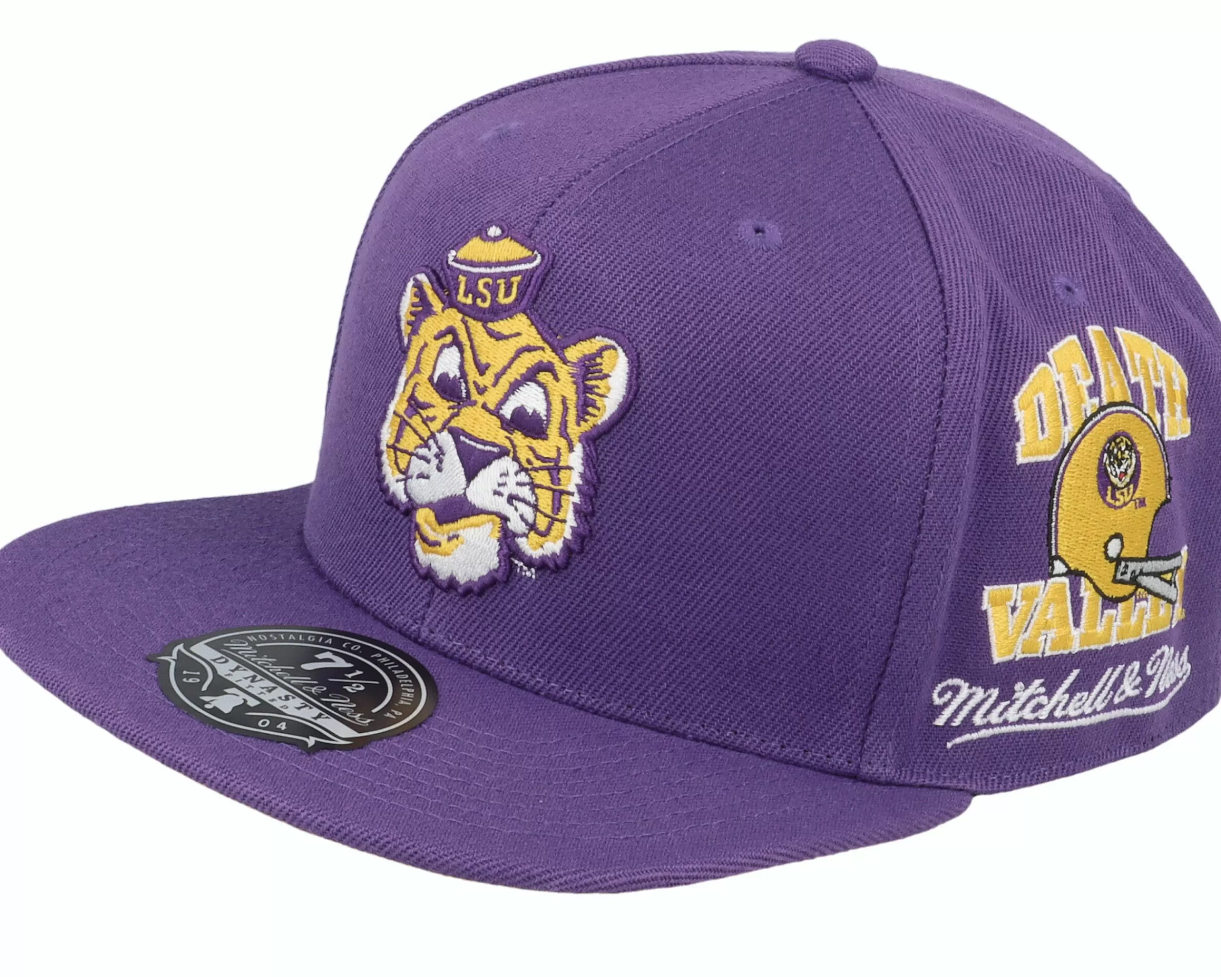 Mitchell & Ness Louisiana State Tigers Team Origins Purple Fitted - -Unisex Fitted