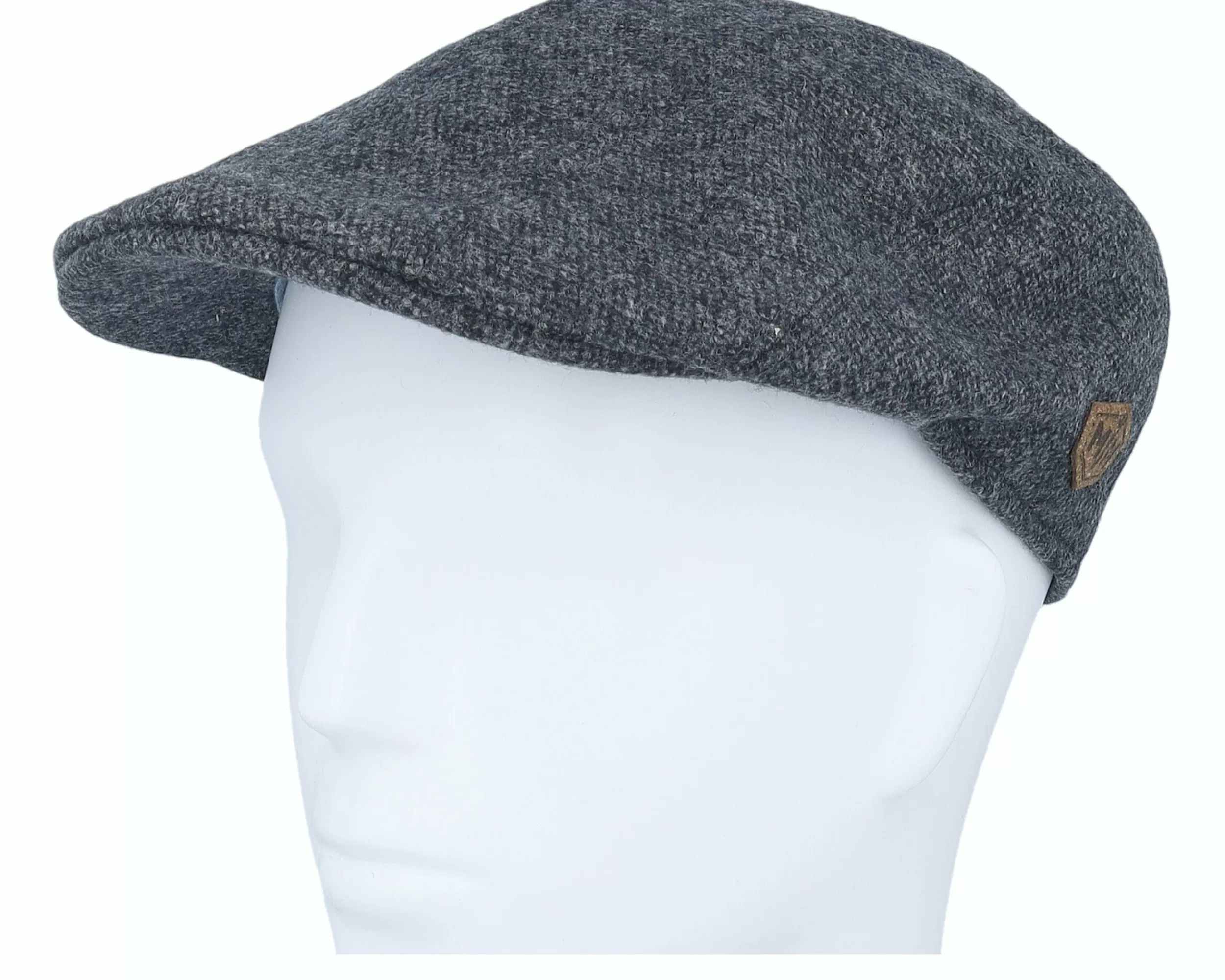 MJM Hats Maddy 32 Organic Wool/Cashmere Anthracite Flat Cap - -Unisex Flat Caps