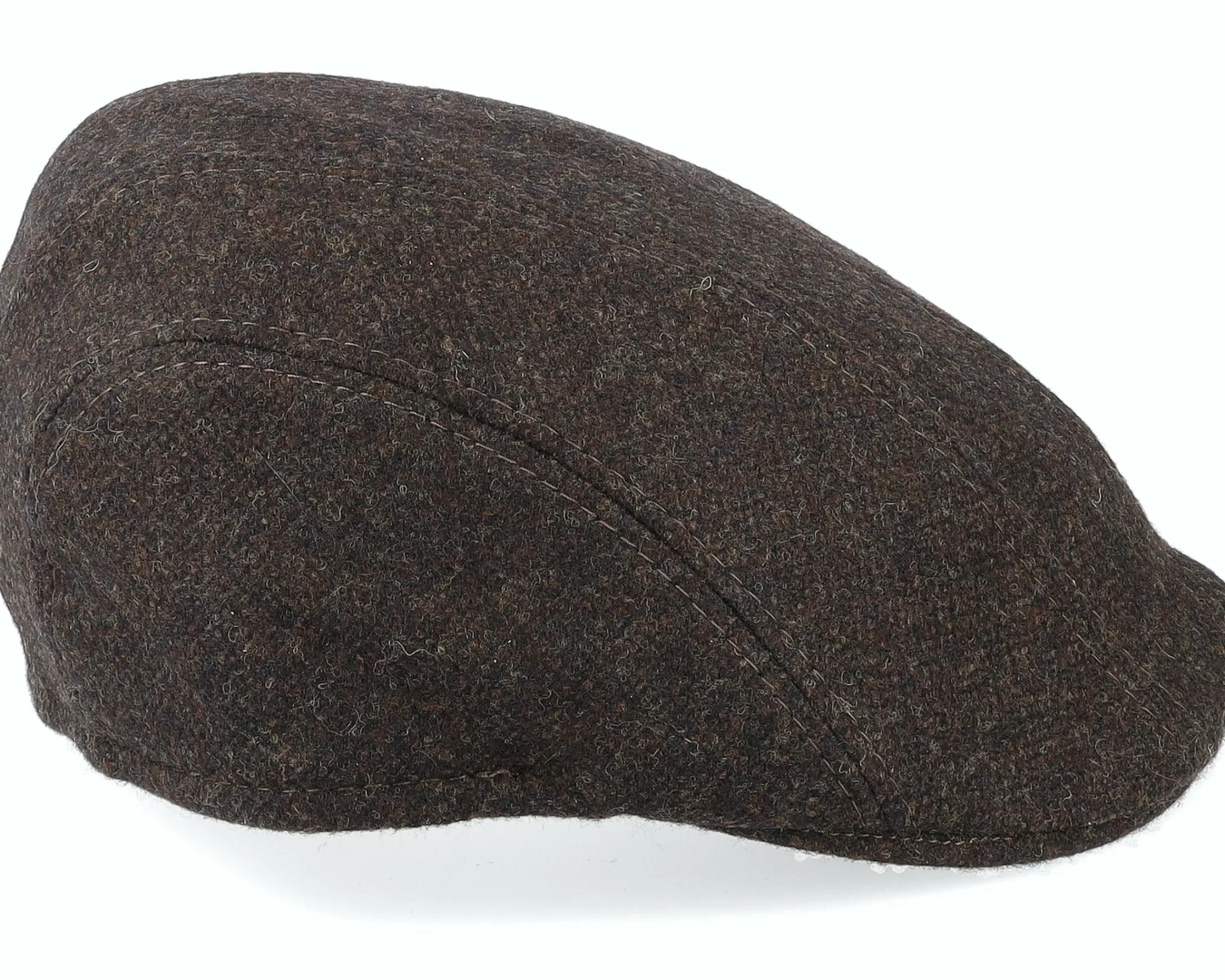 MJM Hats Maddy El Eco Merino Wool Brown Flat Cap - -Unisex Flat Caps