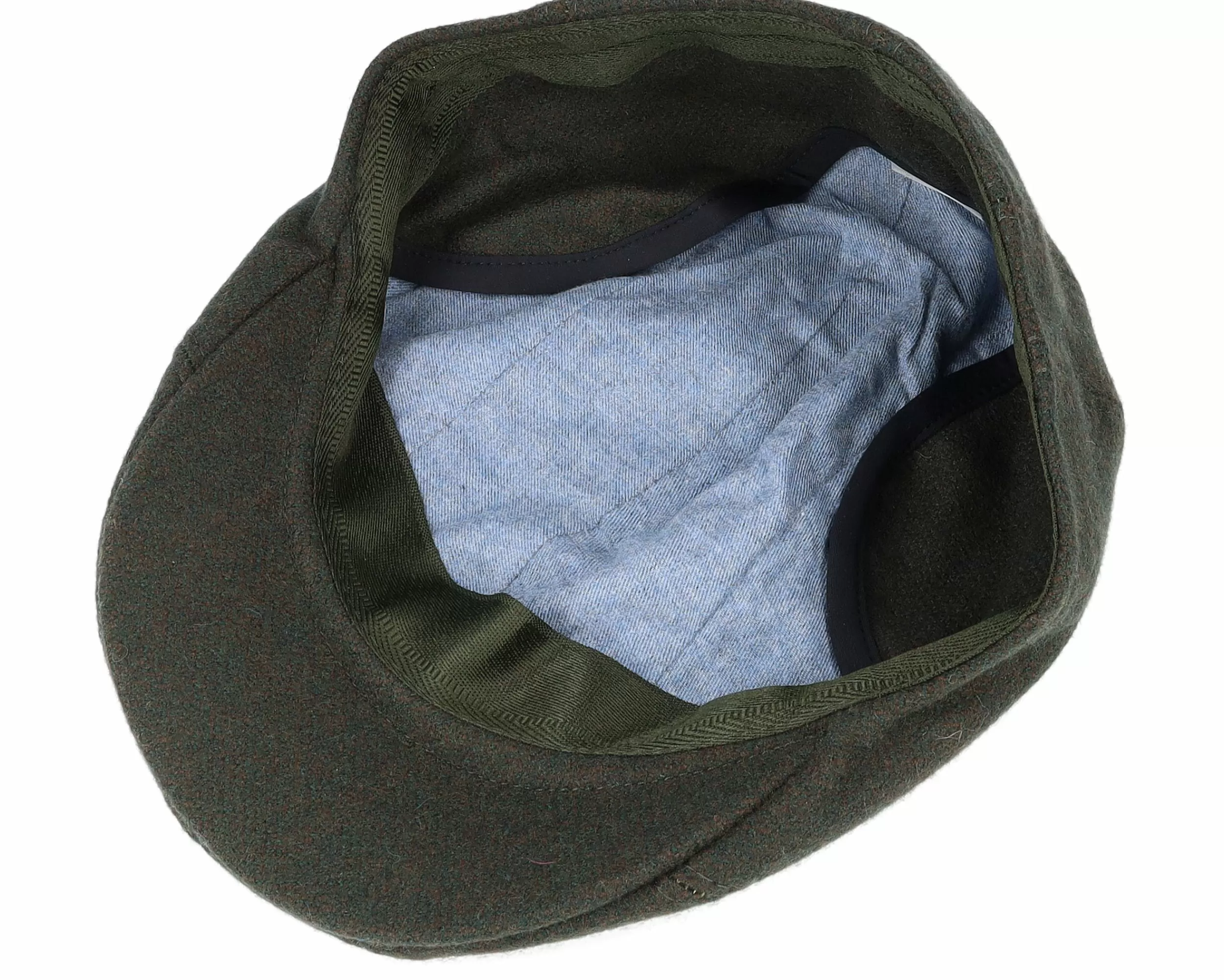 MJM Hats Maddy El Eco Merino Wool Loden Flat Cap - -Unisex Flat Caps
