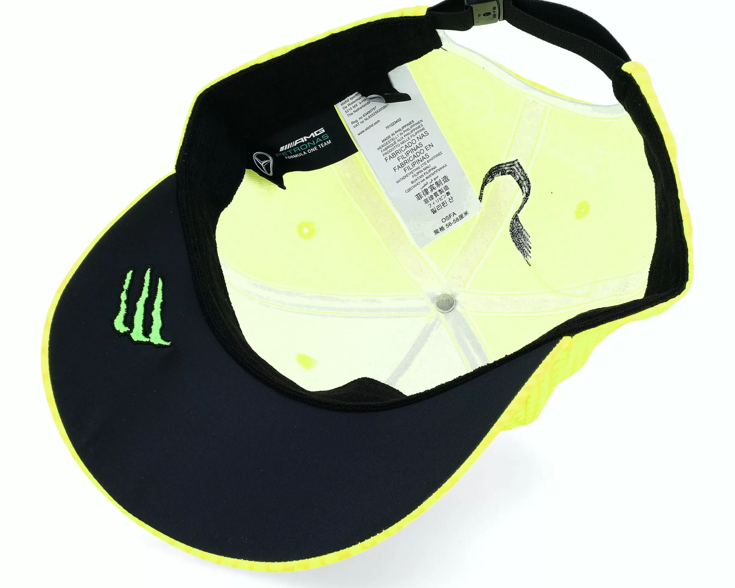 Formula One Mercedes Amg F1 23 Hamilton Neon Yellow Adjustable - -Unisex Adjustable