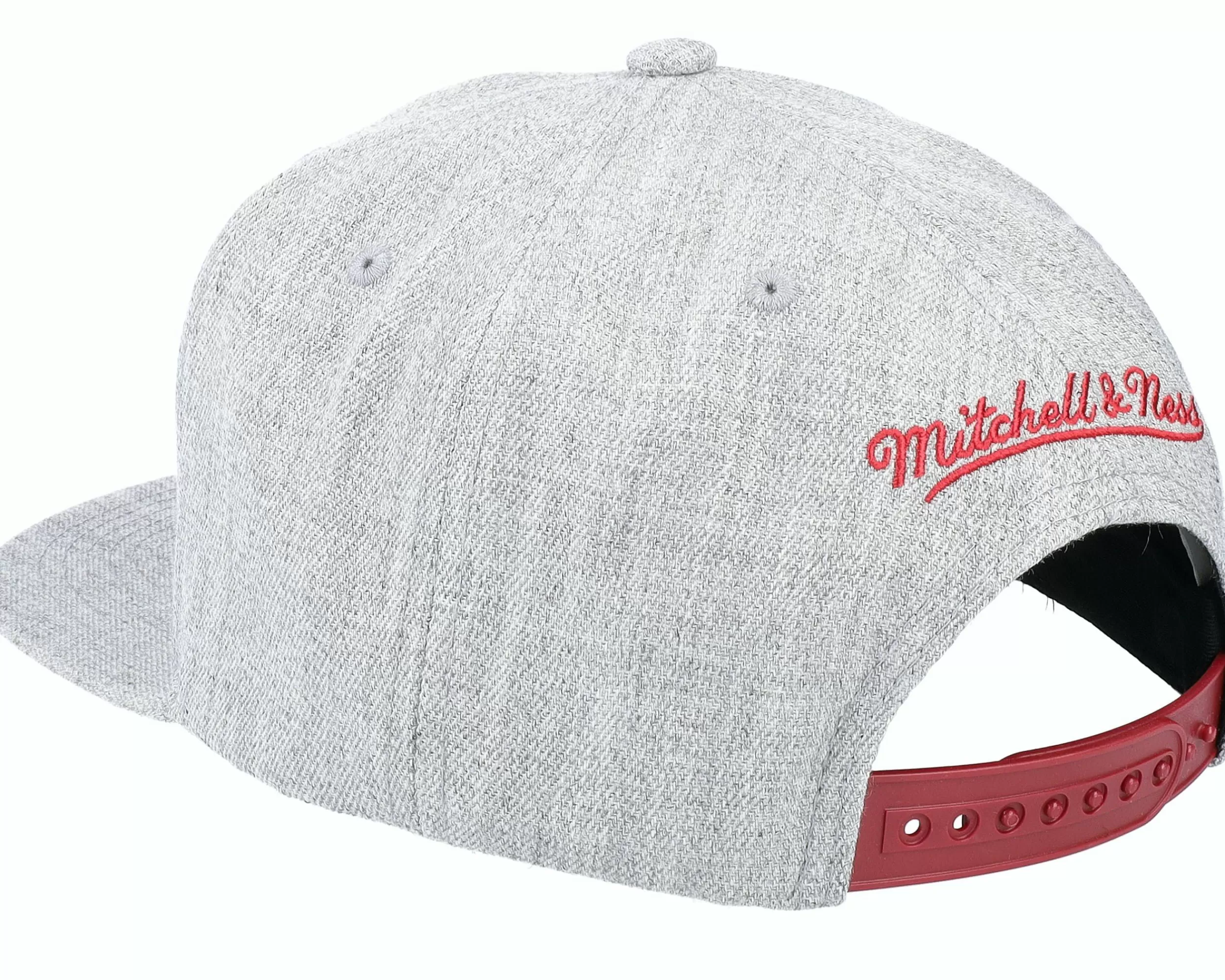 Mitchell & Ness Miami Heat Team Heather 2.0 Grey Heather Snapback - -Unisex Snapback