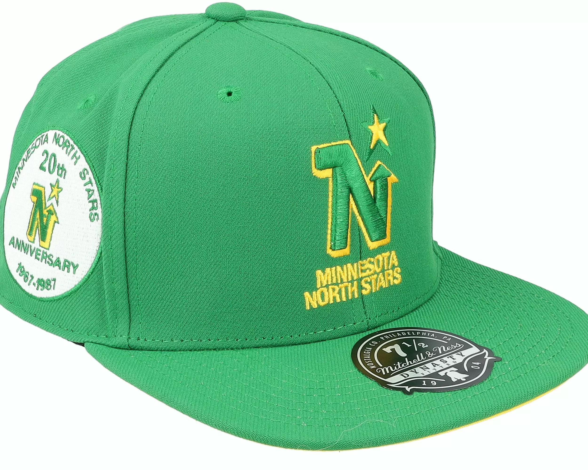 Mitchell & Ness Minnesota North Stars Vintage Green Fitted - -Unisex Fitted