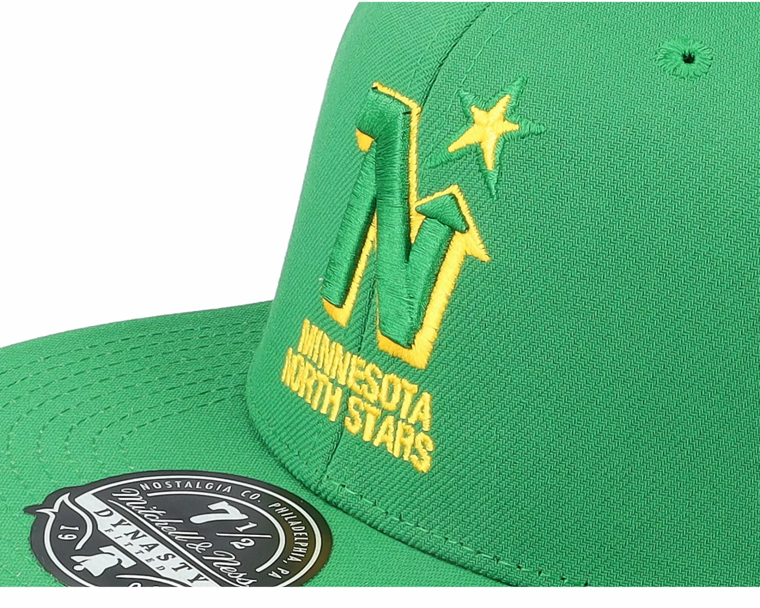 Mitchell & Ness Minnesota North Stars Vintage Green Fitted - -Unisex Fitted
