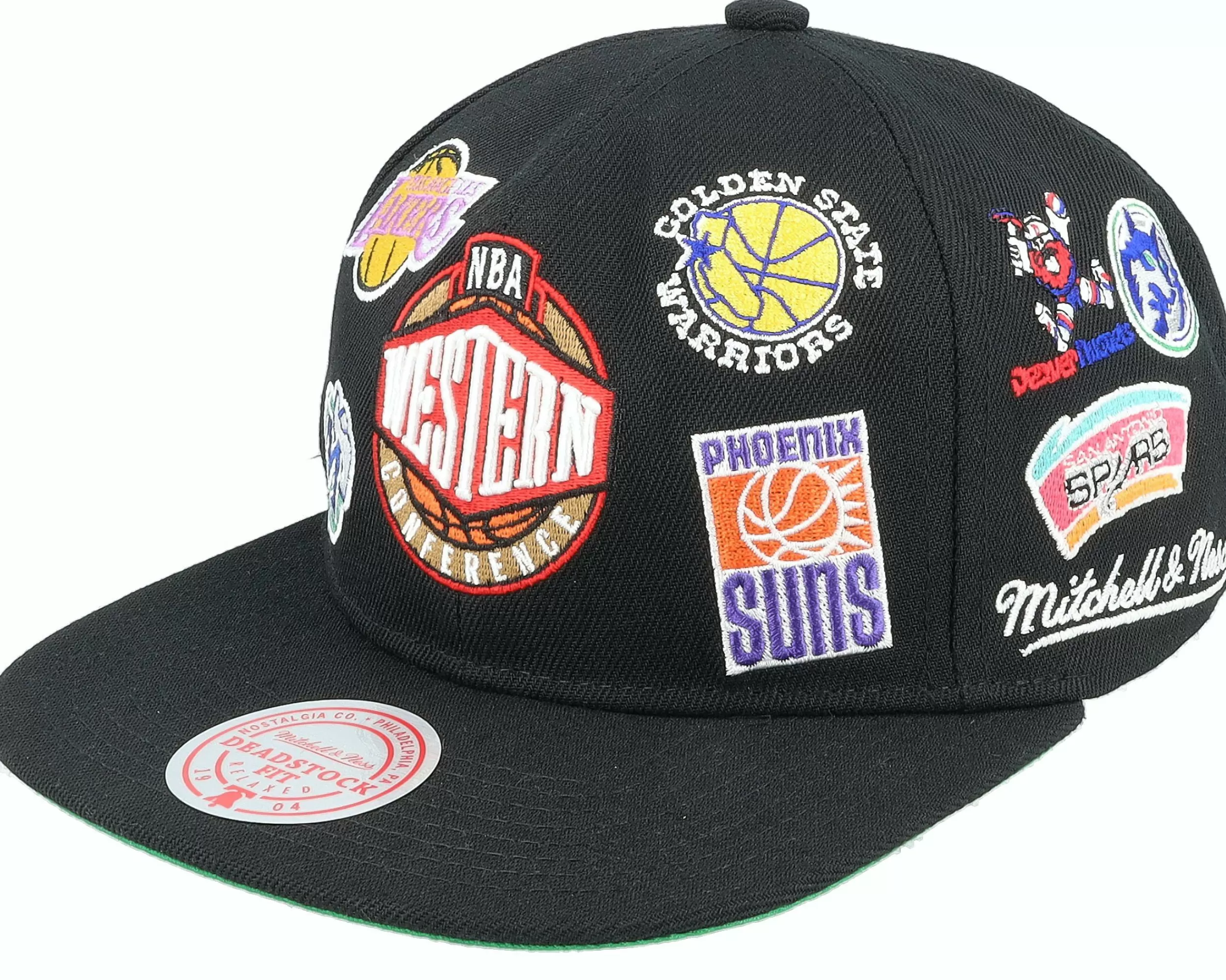 Mitchell & Ness Nba West All Over Conference Deadstock Black Snapback - -Unisex Snapback