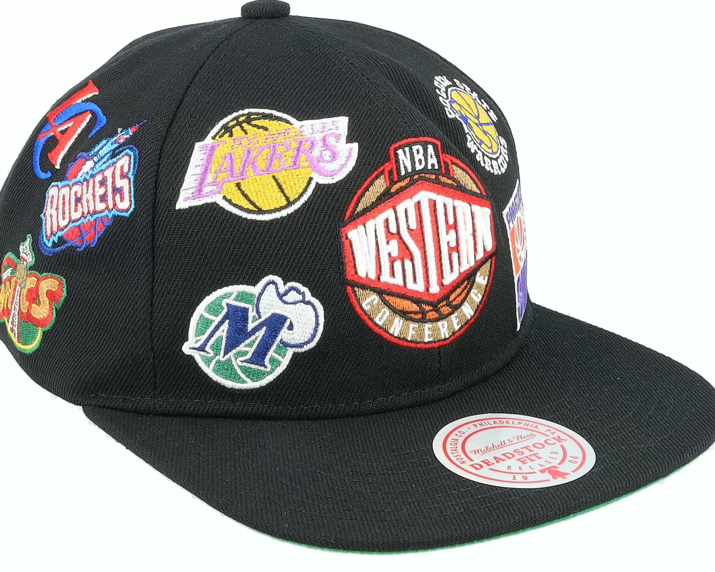 Mitchell & Ness Nba West All Over Conference Deadstock Black Snapback - -Unisex Snapback