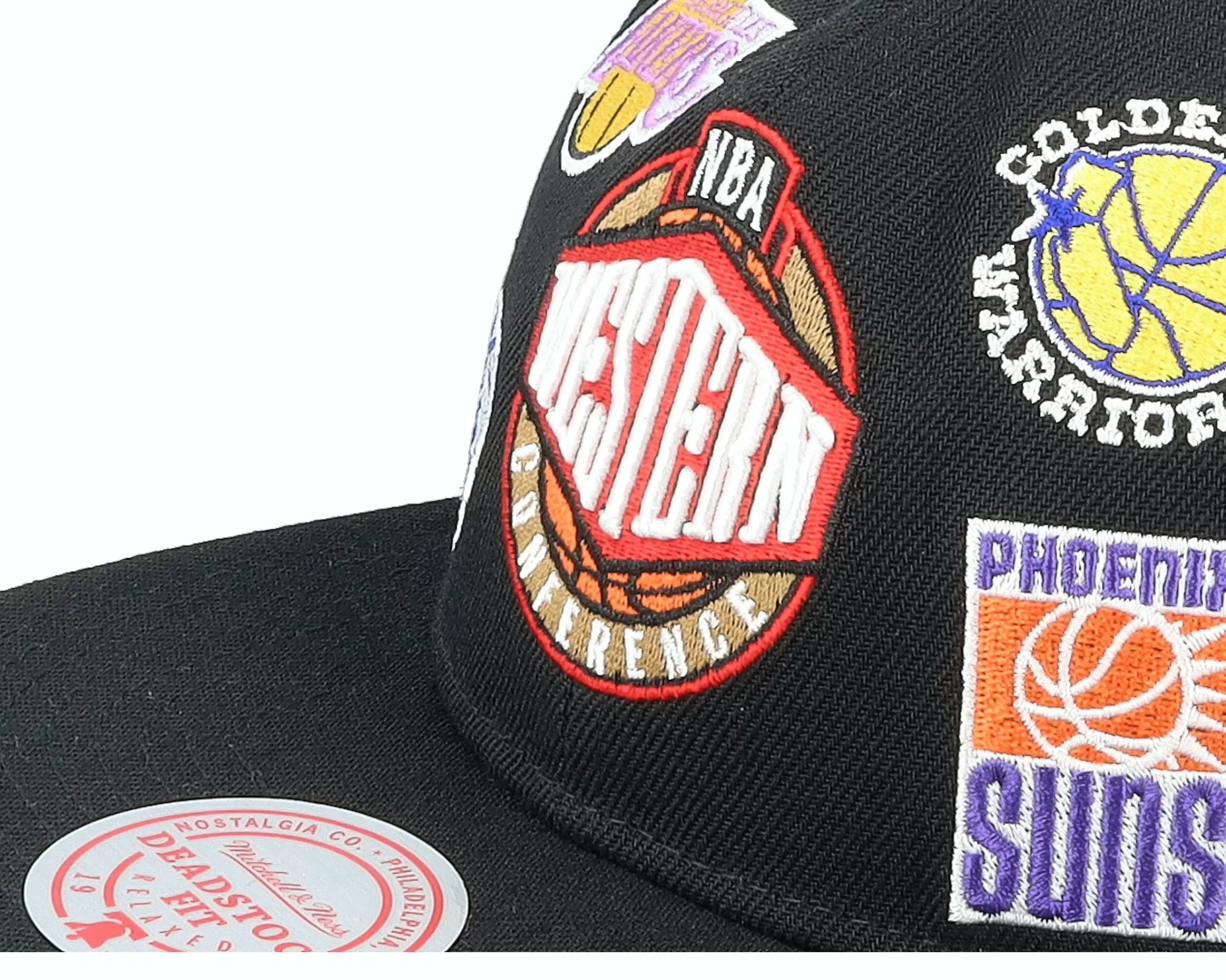 Mitchell & Ness Nba West All Over Conference Deadstock Black Snapback - -Unisex Snapback