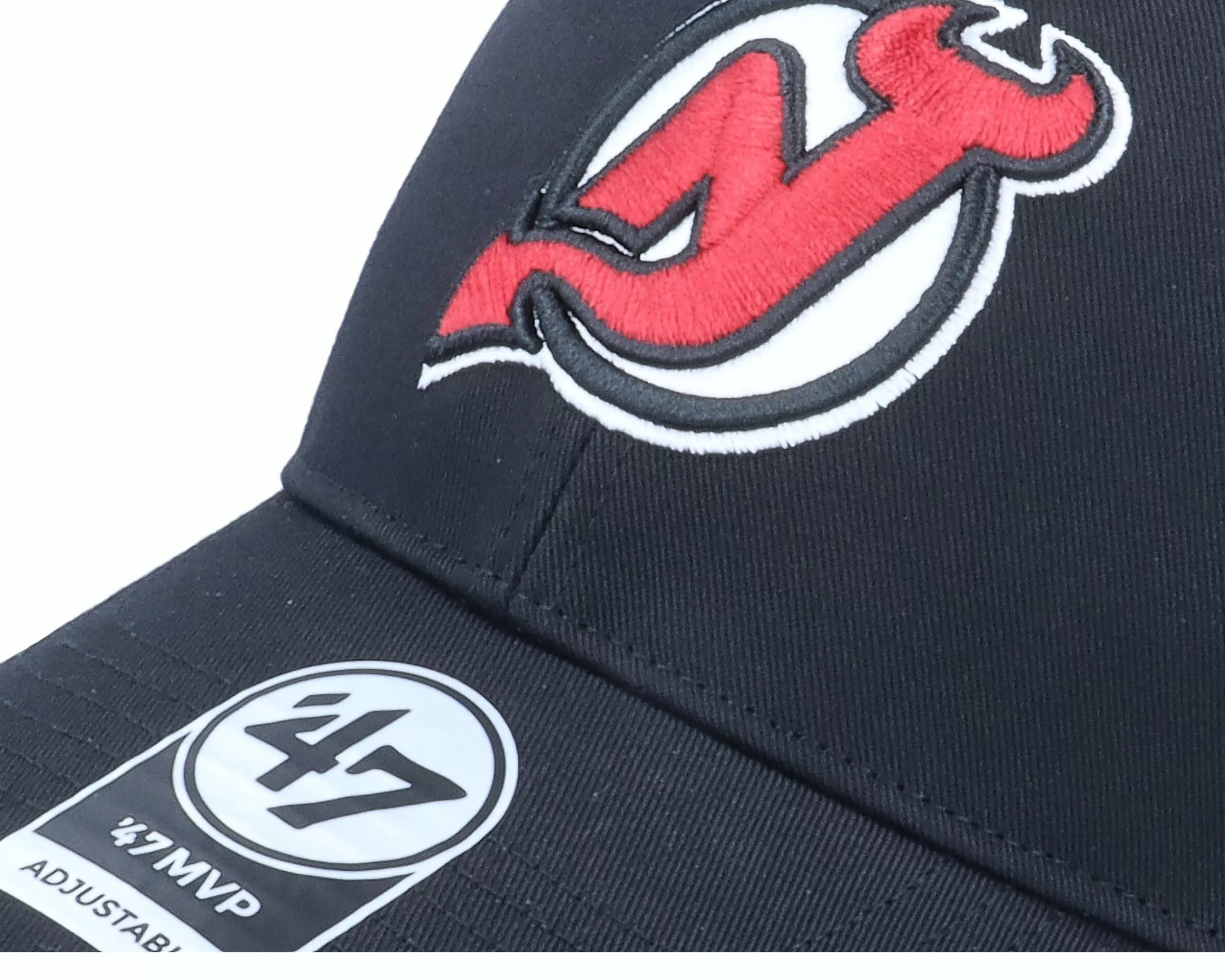 47 Brand New Jersey Devils Branson 47 Mvp Mesh Black/Black Trucker - -Unisex Trucker