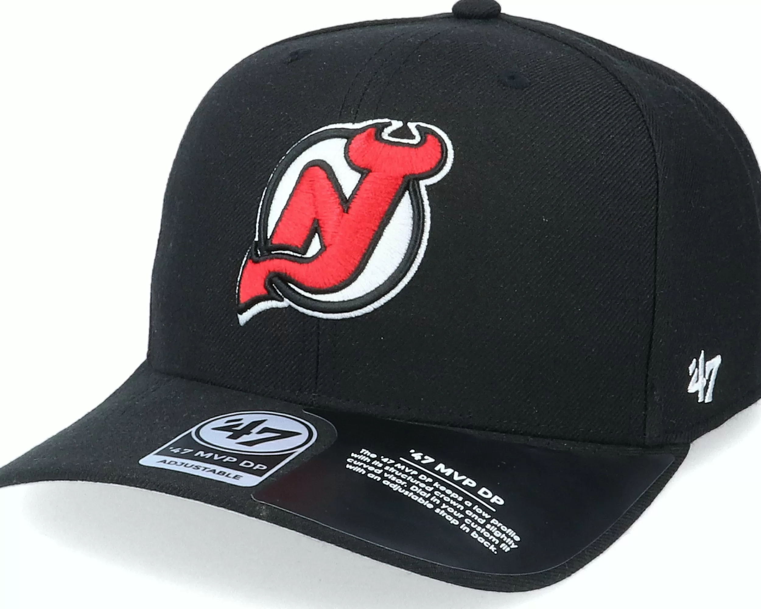 47 Brand New Jersey Devils Cold Zone Mvp Dp Black/Red Adjustable - -Unisex Adjustable