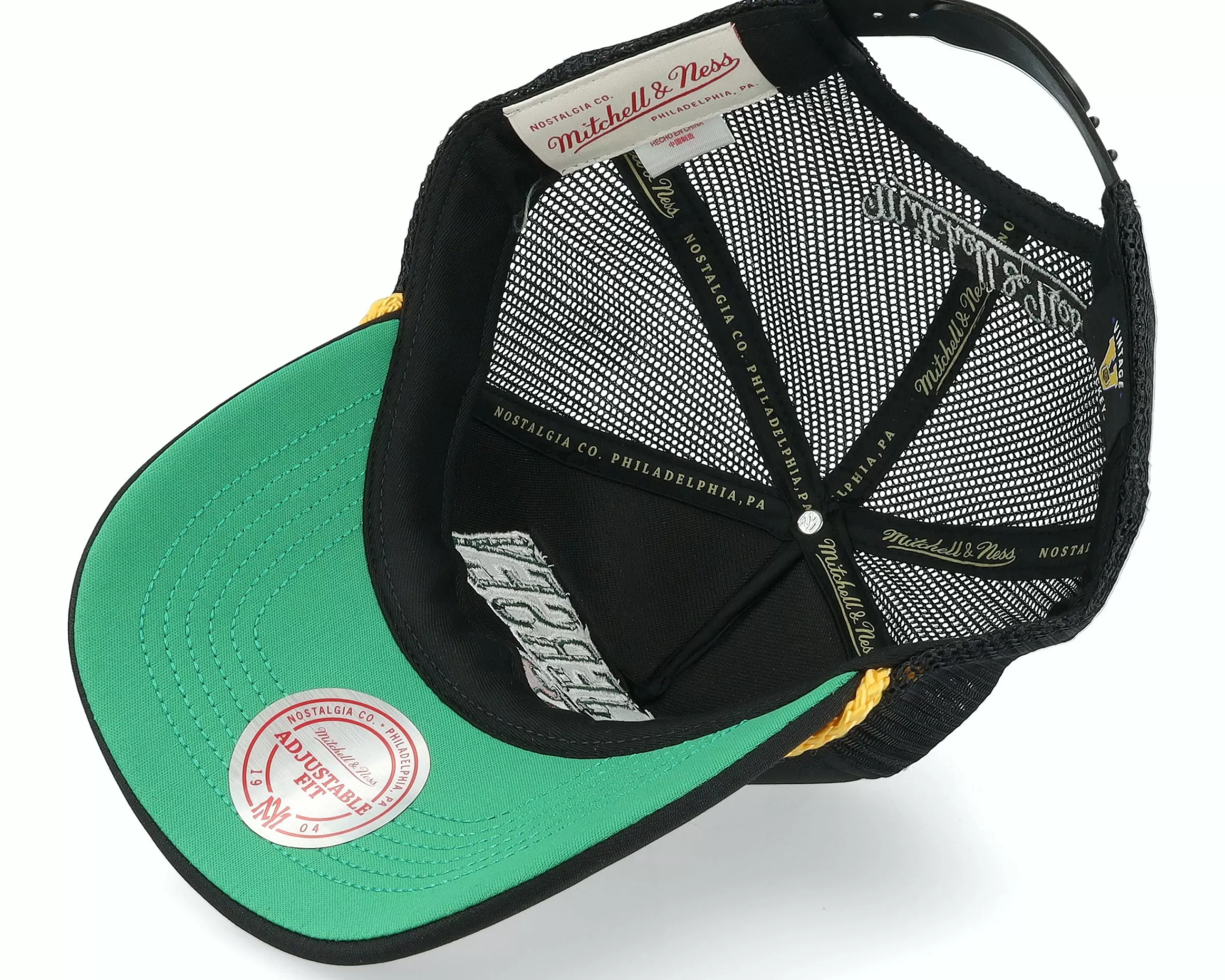 Mitchell & Ness New Jersey Devils Gold Leaf Vintage Trucker - -Unisex Trucker