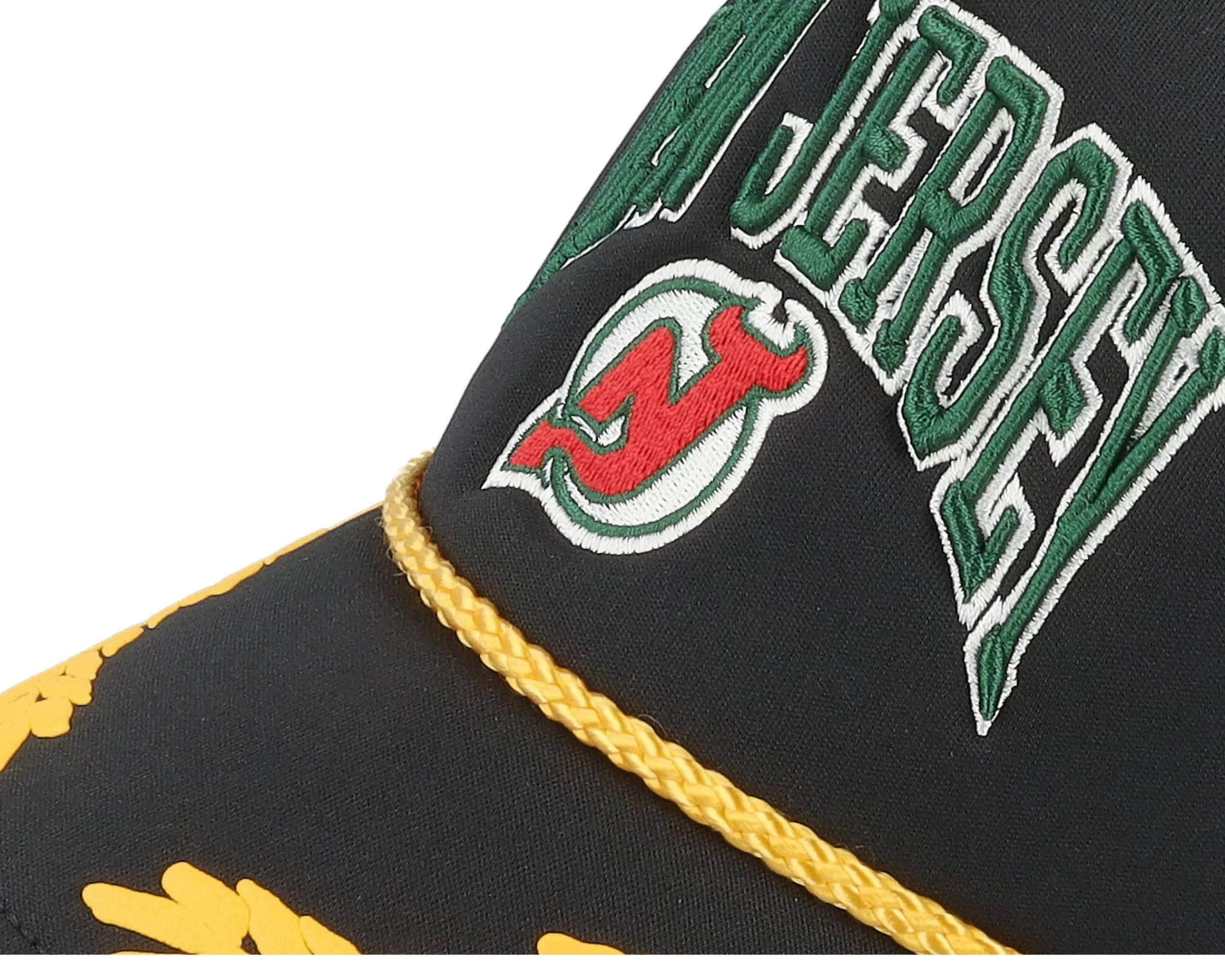 Mitchell & Ness New Jersey Devils Gold Leaf Vintage Trucker - -Unisex Trucker