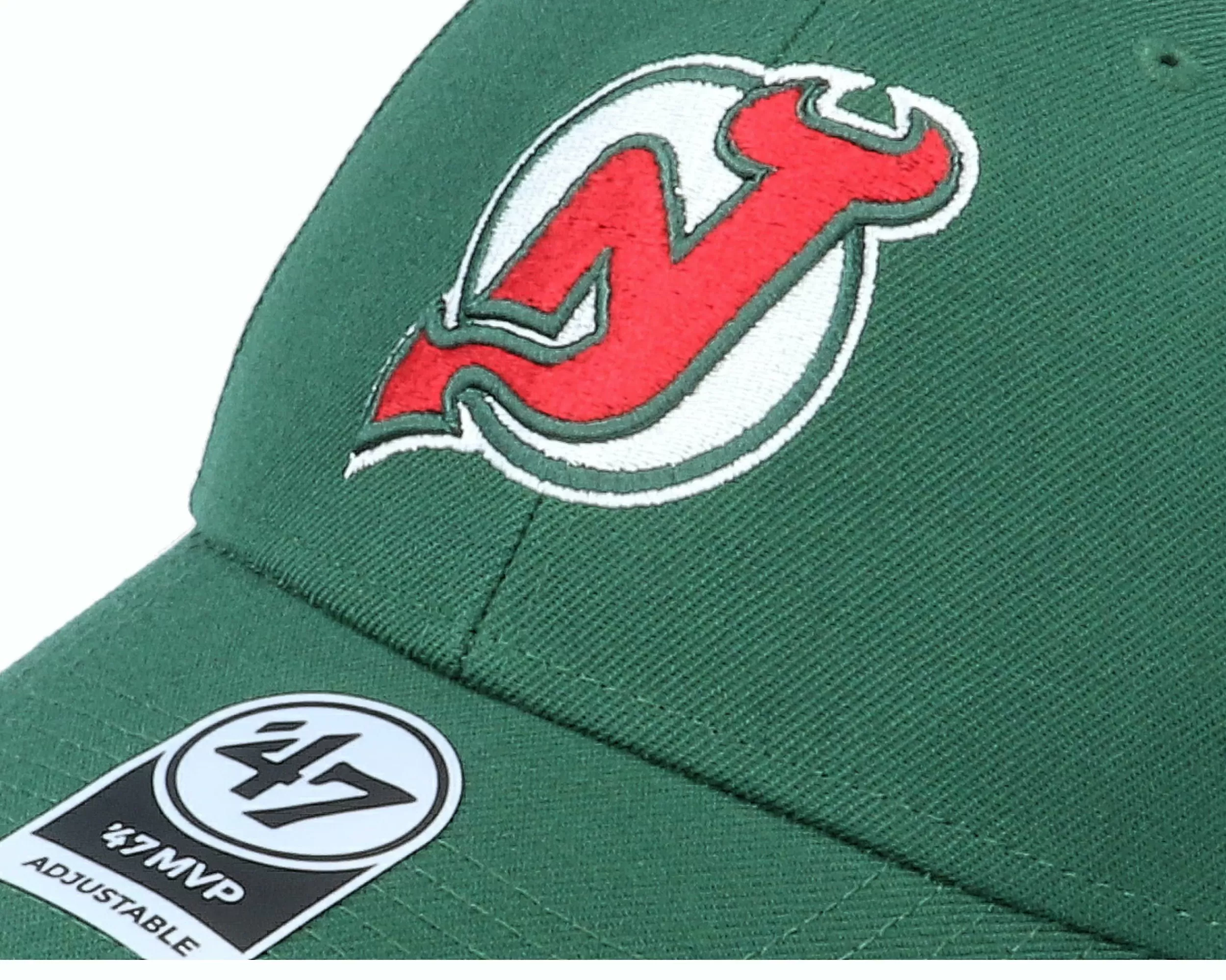47 Brand New Jersey Devils Mvp Dark Green/Red Adjustable - -Unisex Adjustable
