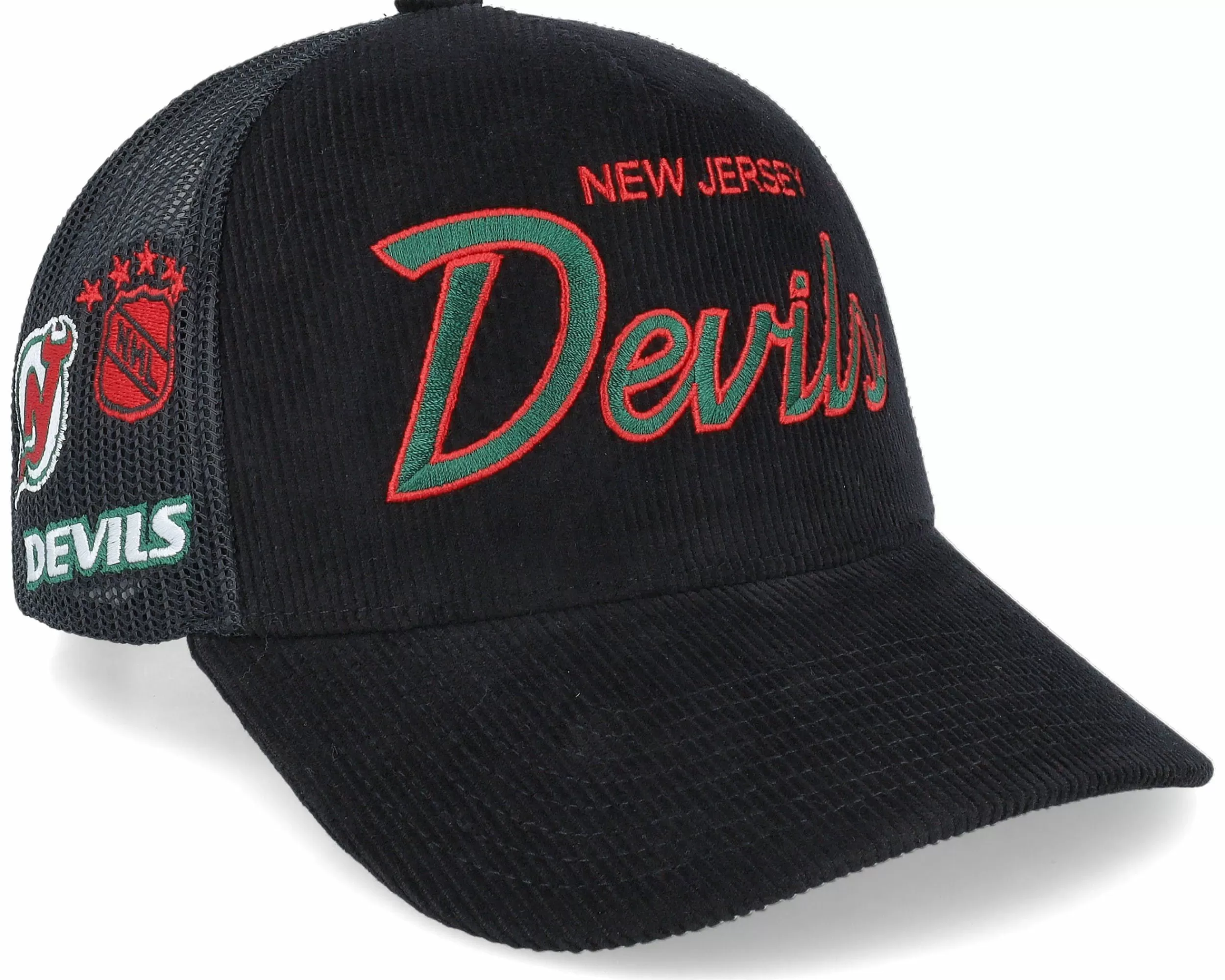 Mitchell & Ness New Jersey Devils Times Up Vintage Black Trucker - -Unisex Trucker